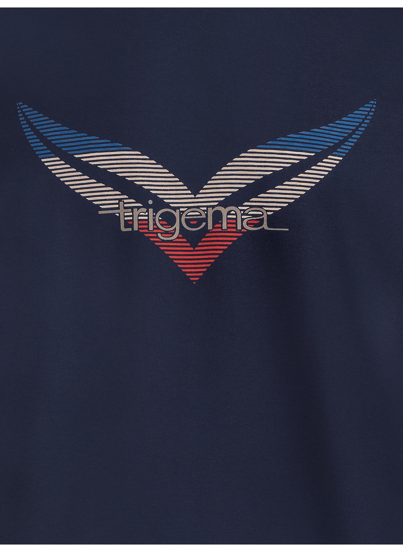 Trigema T-Shirt »TRIGEMA für mit BAUR | ▷ T-Shirt großem Logo-Print«