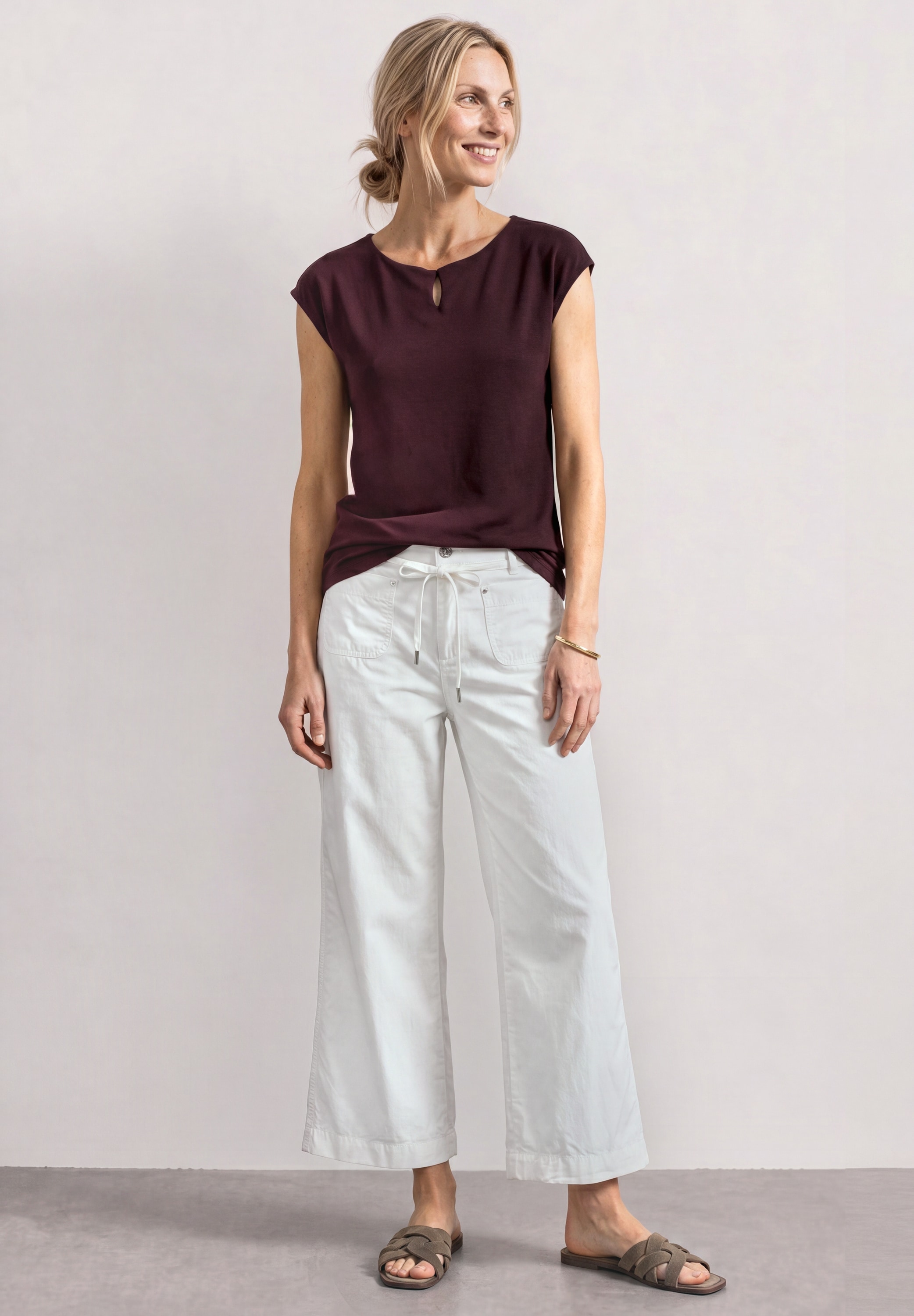 STREET ONE T-Shirt mit Cut-Out Detail