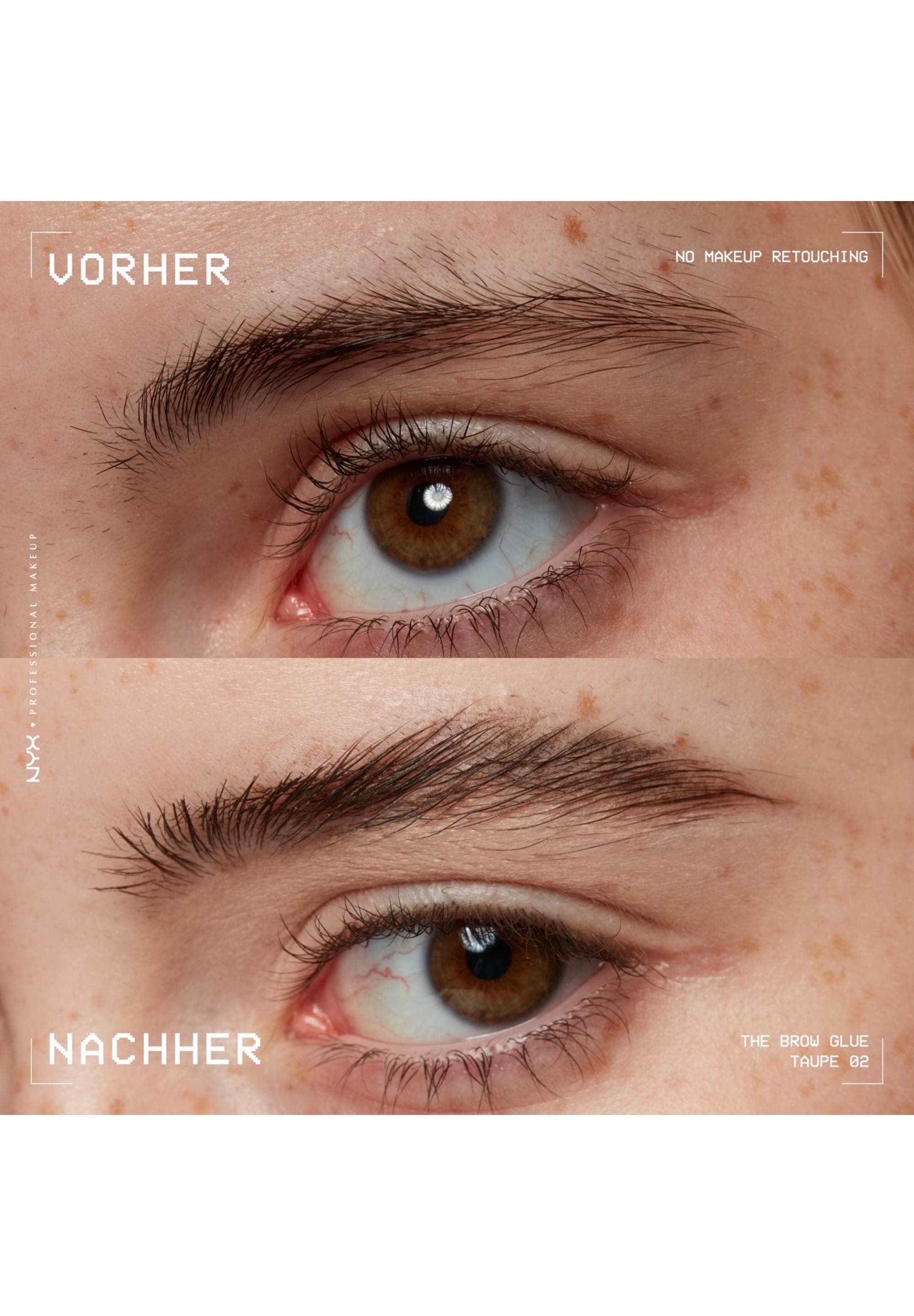 NYX PROFESSIONAL MAKEUP Augenbrauenpflege »THE BROW GLUE INSTANT BROW STYLER« für extremen Halt von bis zu 16 Stunden