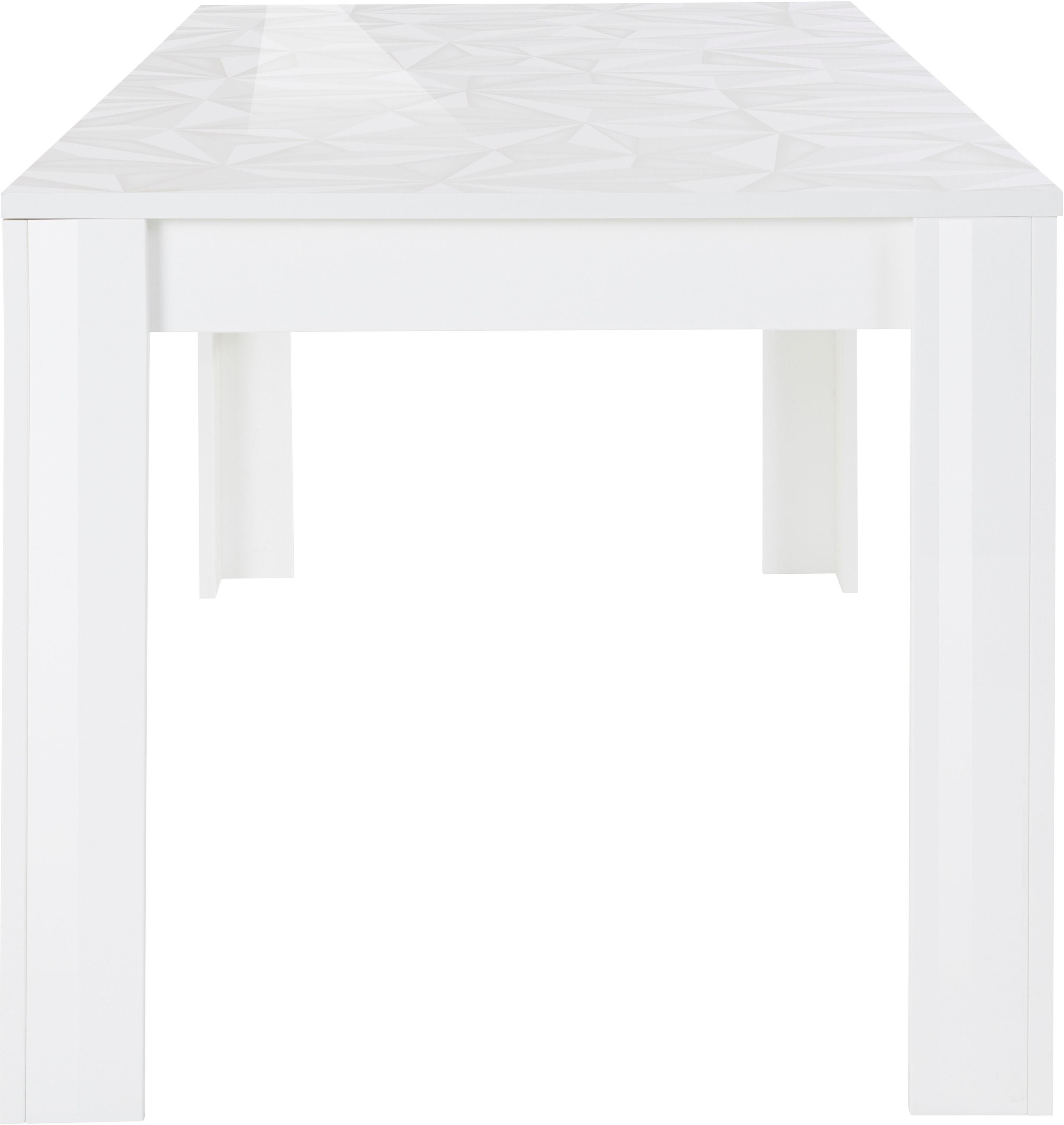 Thumbnail - Home affaire Esstisch "Prisma 180x90 cm, Küchentisch, Esszimmertisch, rechteckig" Tischplatte Stärke 22 mm u. mit elegan...