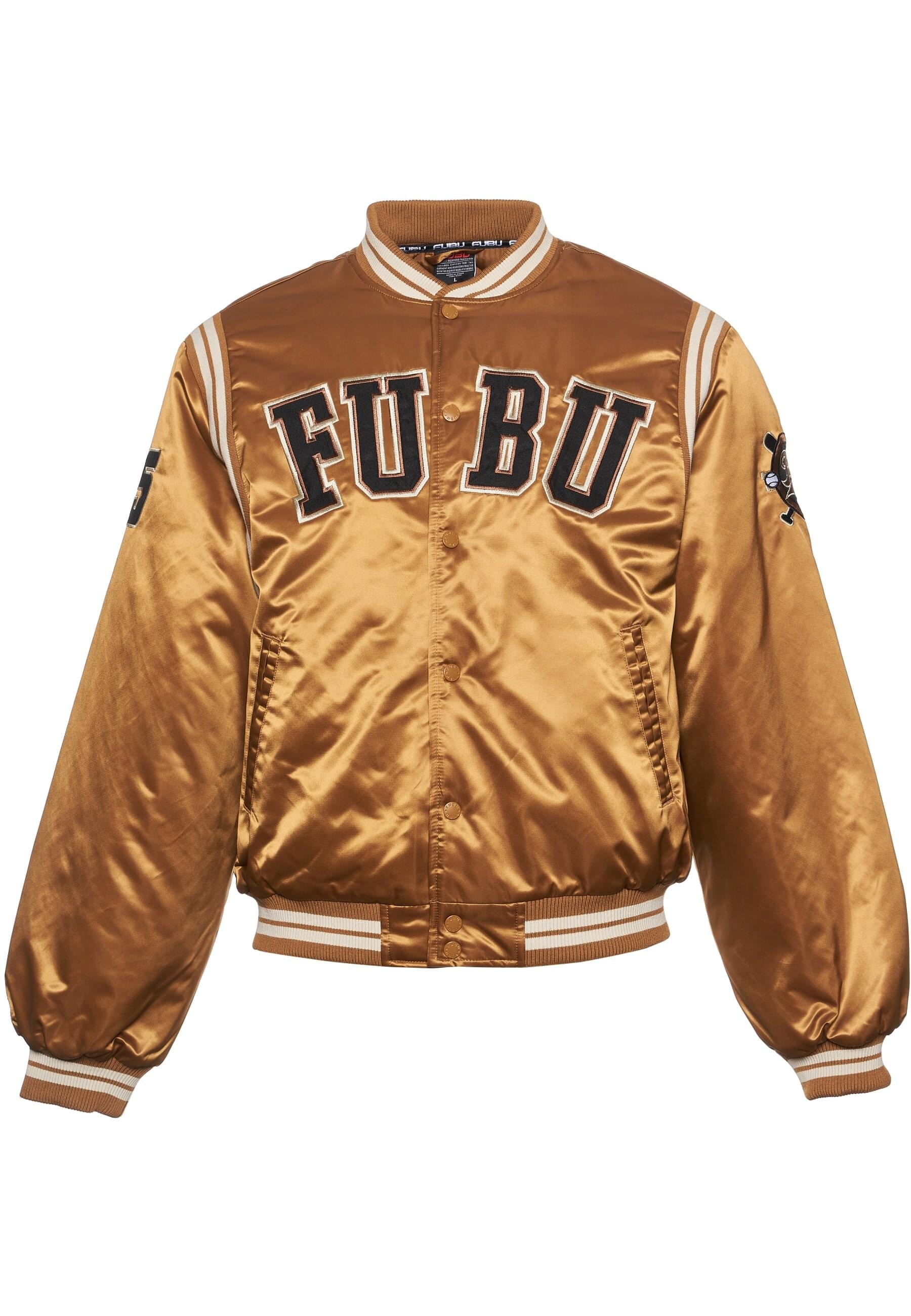 Fubu Bomberjacke »Fubu Herren FM233-001-1 FUBU College Satin Varsity Jacket«, (1 St.), ohne Kapuze