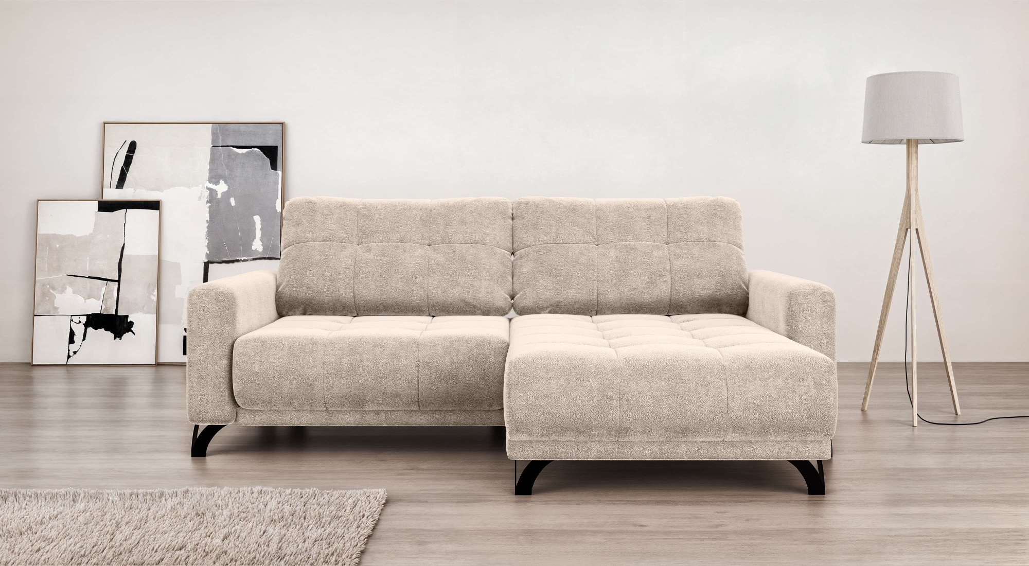 Home affaire Ecksofa "FAIRVIEW mit verstellbaren Rückenlehne, Maße B/T/H: 2 günstig online kaufen