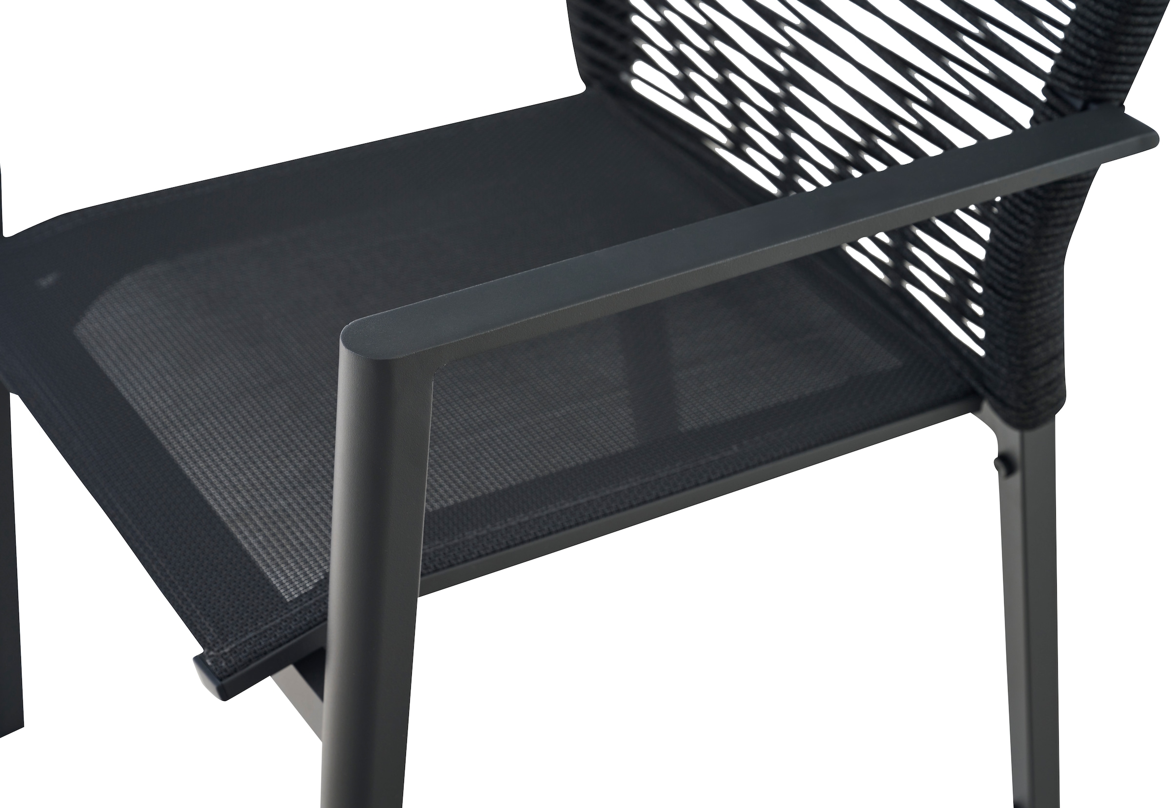 Siena Garden Gartensessel »BOLOGNA Stapelsessel« Aluminiumgestell, Rope Geflecht