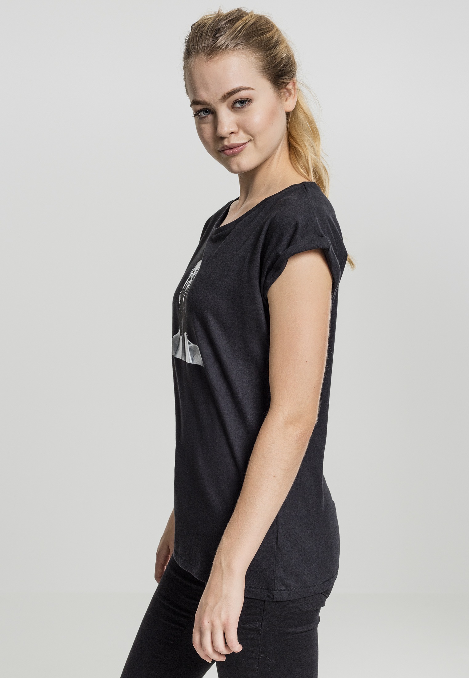 Merchcode T-Shirt »Damen Ladies Selena Gomez Black Gloves Tee«, (1 tlg.)