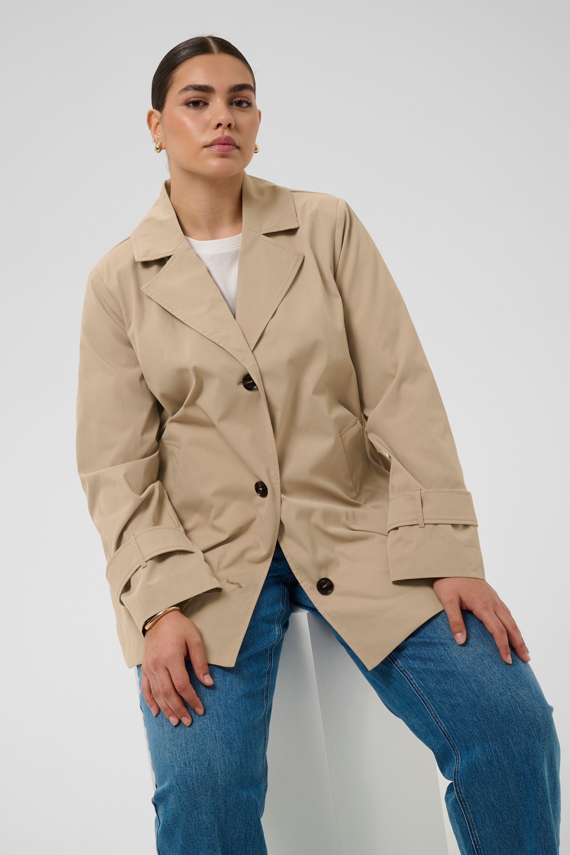 KAFFE Curve Wintermantel »Damen Jacke KCjacky«