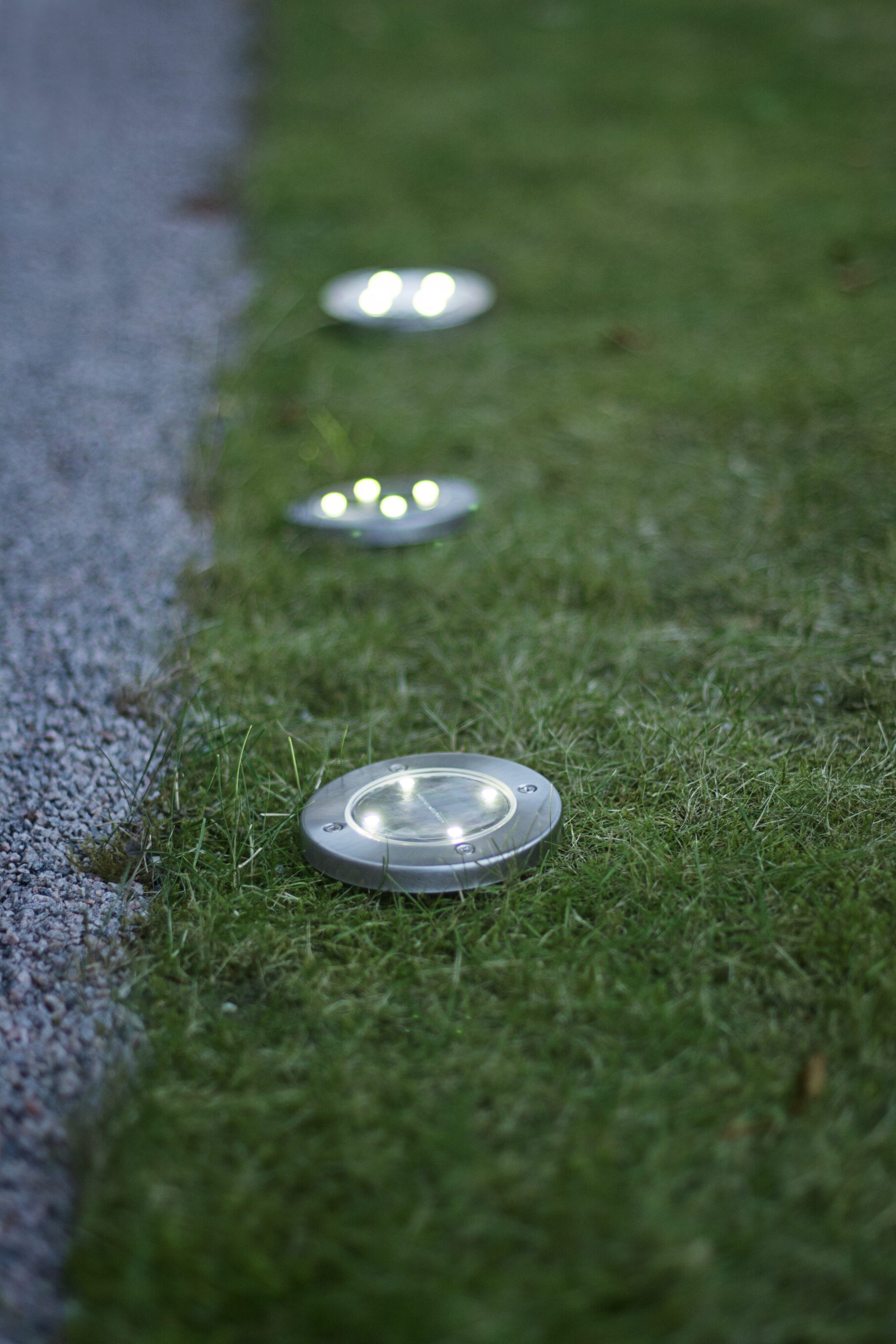 Parforce Traditional Hunting LED Solarleuchte »Solar Spotlight Rasenleuchte« LED-Board 3 Stk. Warmweiß 3er-Set, flache Bauform, Dämmerungssensor