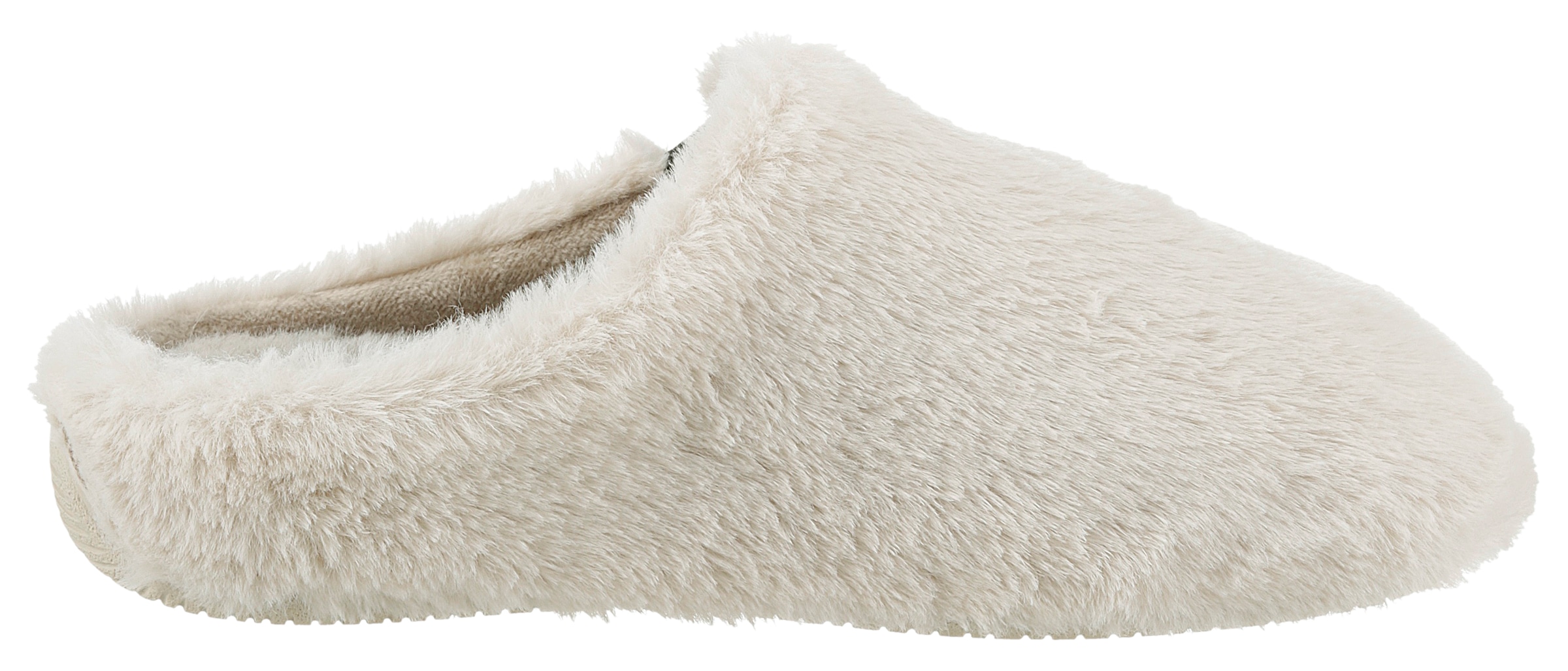 VERBENAS Pantoffel »YORK Gales«, Pantoffel, Hausschuh, Homeslipper in kuscheliger Plüsch-Optik