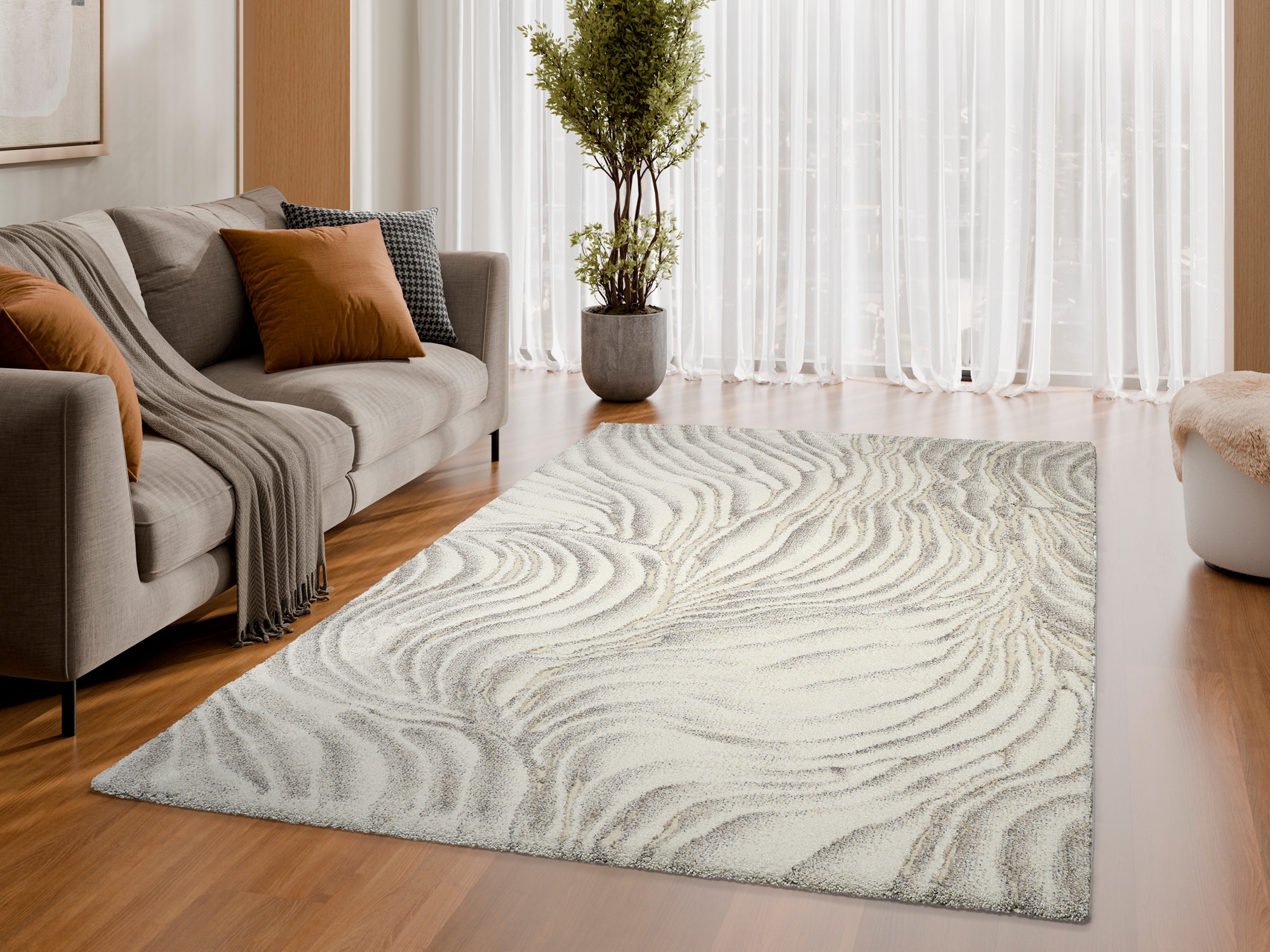 OCI DIE TEPPICHMARKE "LIV CORAL, auch als Läufer und in Rund" rechteckig 20 mm Höhe Design Teppich, auch in quadratischer Form, alle Räume