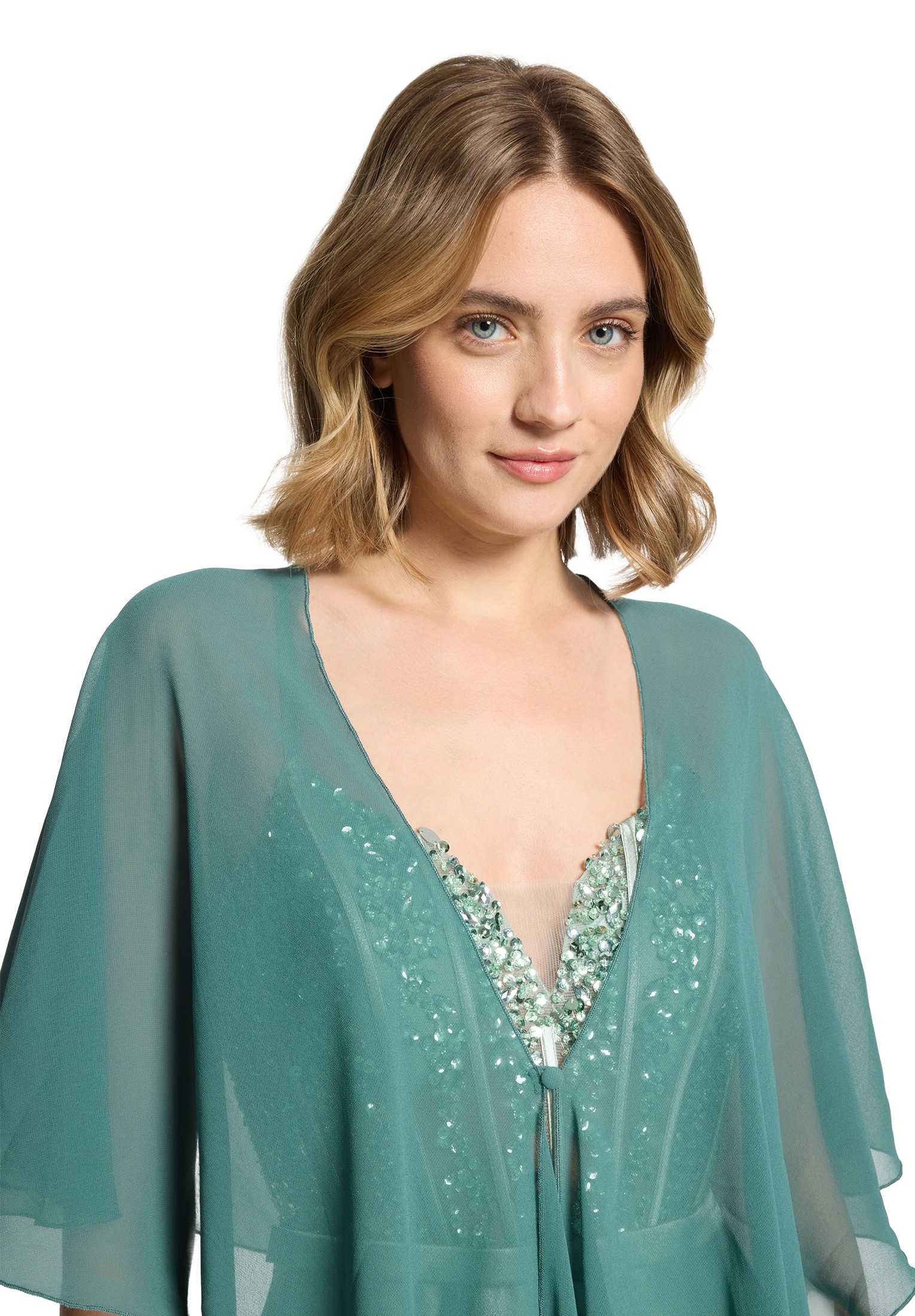 Vera Mont Multifunktionstuch »Damen mit Volant« Nahtführung