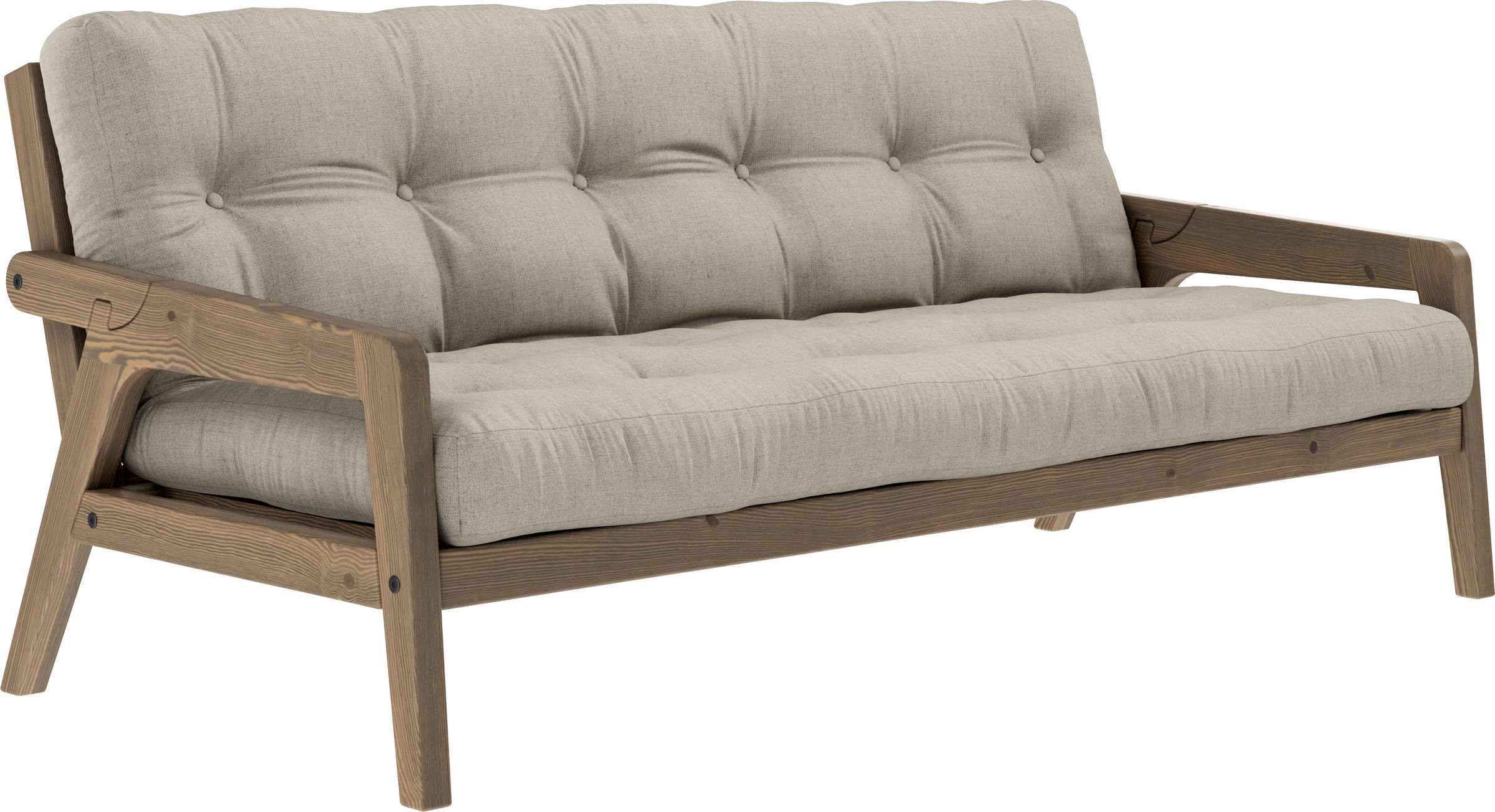Karup Design Schlafsofa, Mit Holzstruktur, inkl. Futonmatratze, Liegefläche günstig online kaufen