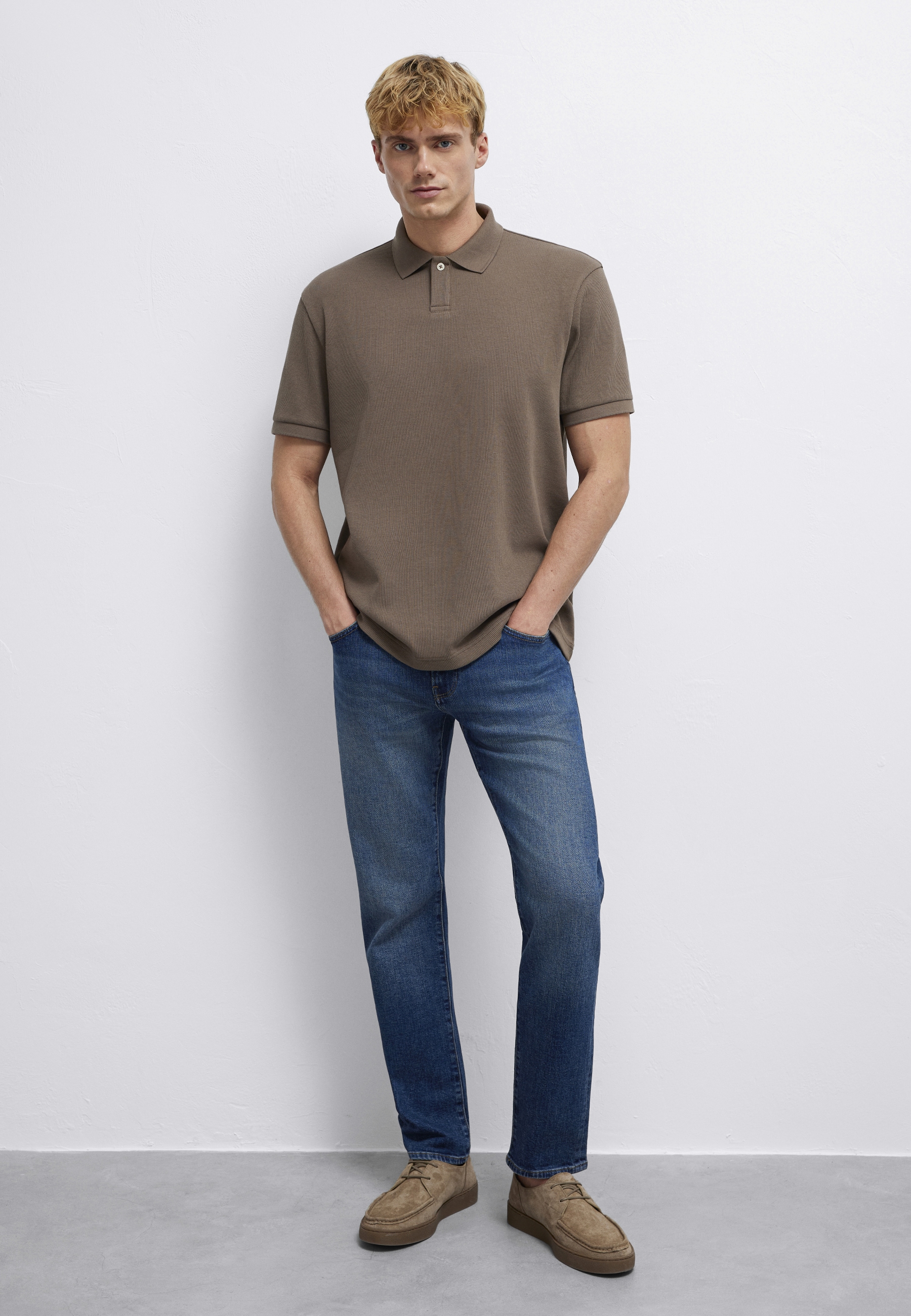 Mavi Poloshirt »POLO NECK TEE« Premium Poloshirt