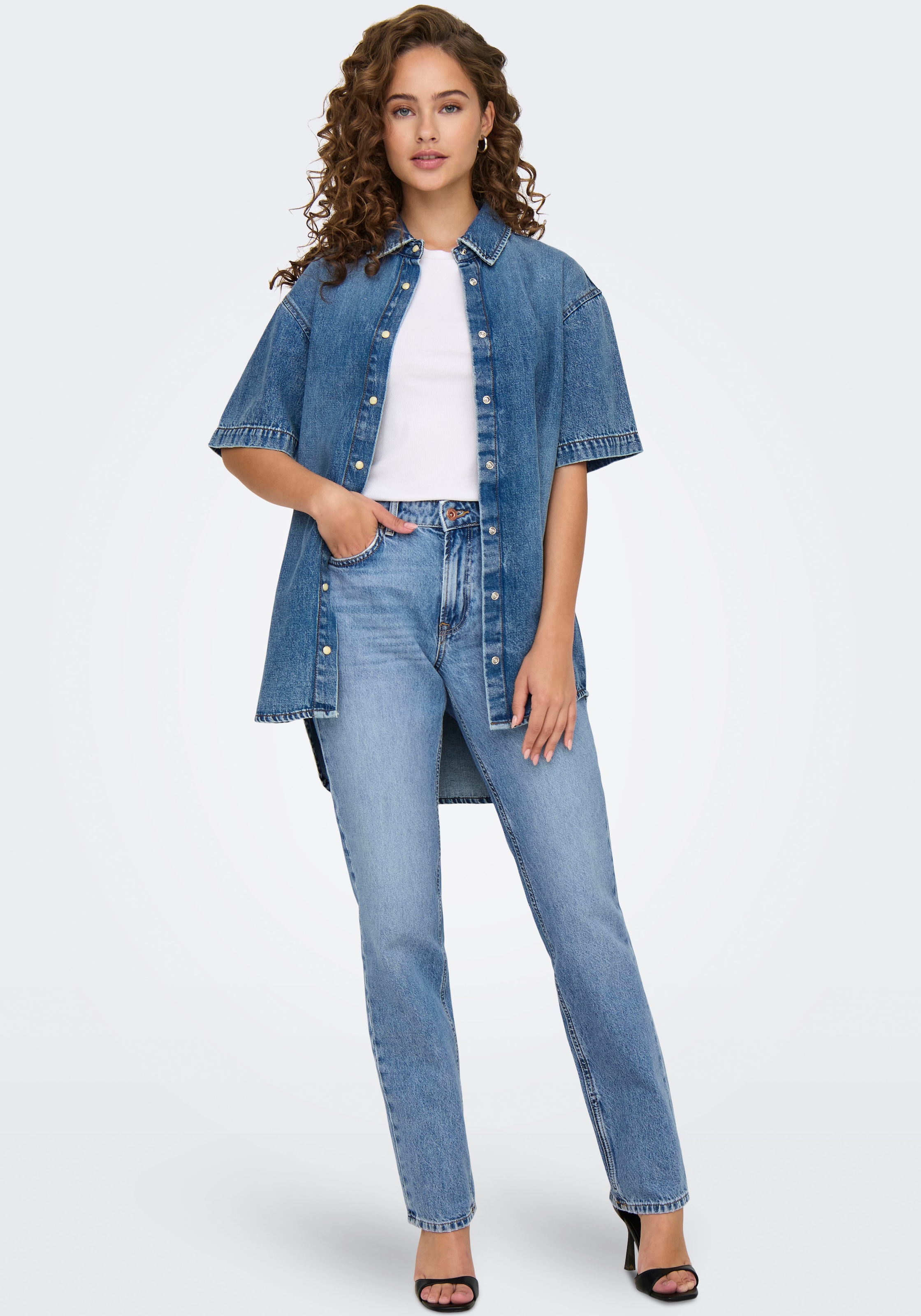 ONLY Low-rise-Jeans »ONLBRENDA LOW WIDE DNM CRO158 NOOS«