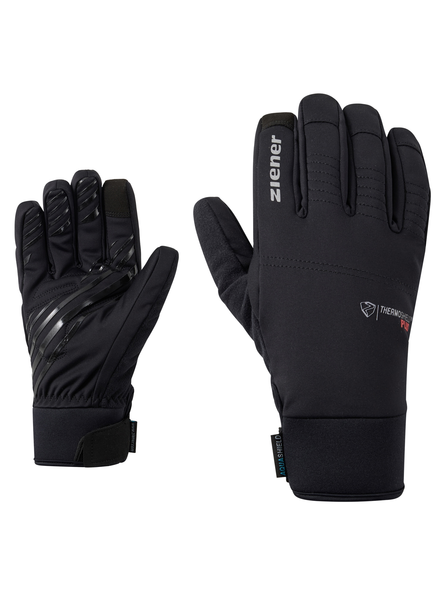 Ziener Fahrradhandschuhe "DINUSO-Z AQUASHIELD PrimaLoft TOUCH" wasserdicht, winddicht, atmungsaktiv, extra warm durch PrimaLoft