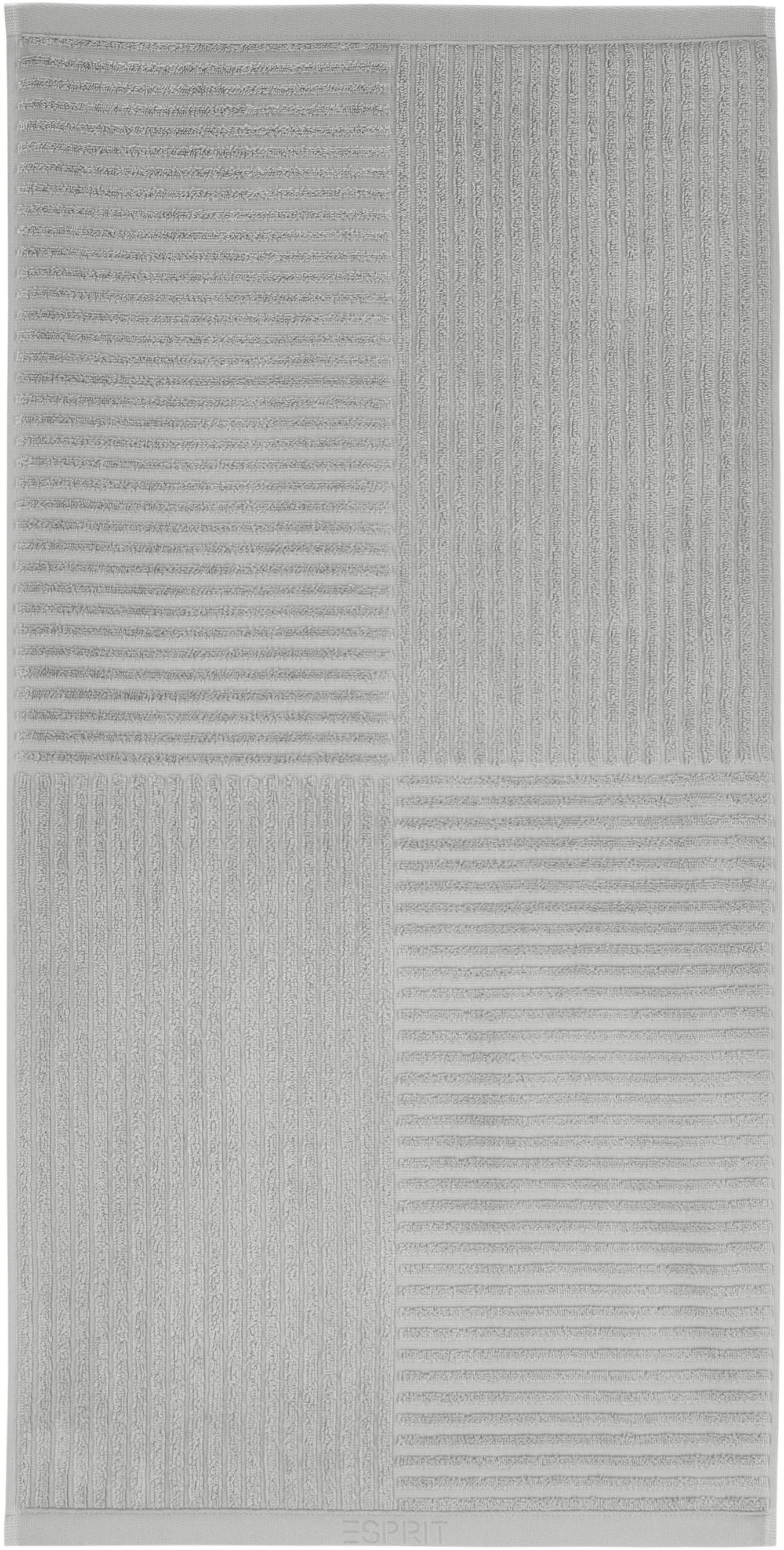 Esprit Handtuch "Modern Lines" mit Hoch-Tief Linienstruktur günstig online kaufen