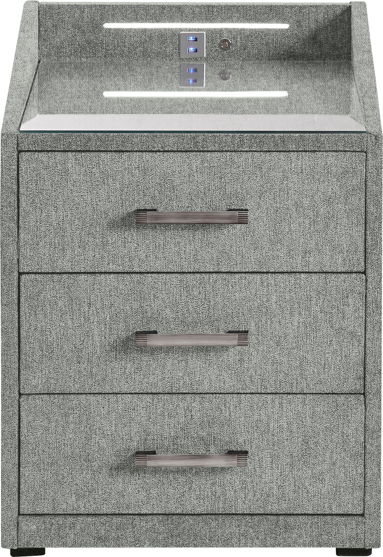 ED EXCITING DESIGN Nachtkonsole »Moon«, mit LED-Beleuchtung und USB-Anschluss & USB-C-Anschluss