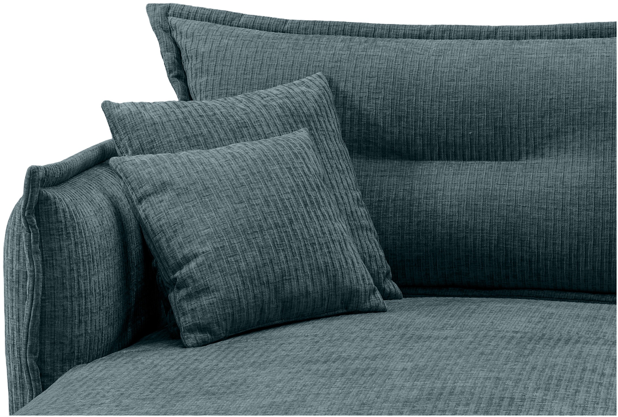INOSIGN Ecksofa »Lazio modern und bequem, schmale Armlehnen, tolle Detailverarbeitung«, zwei verschiedene Fußfarben wählbar