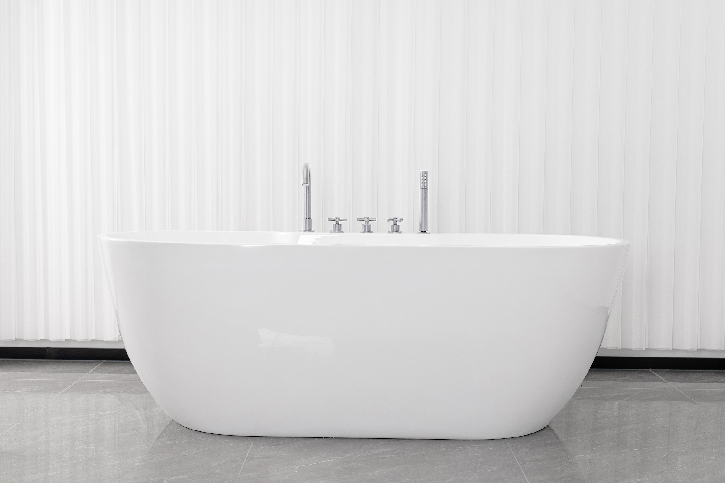 Sanotechnik Badewanne »ARUBA«, 170x75x58 cm, inklusive chromfarbener Armatur