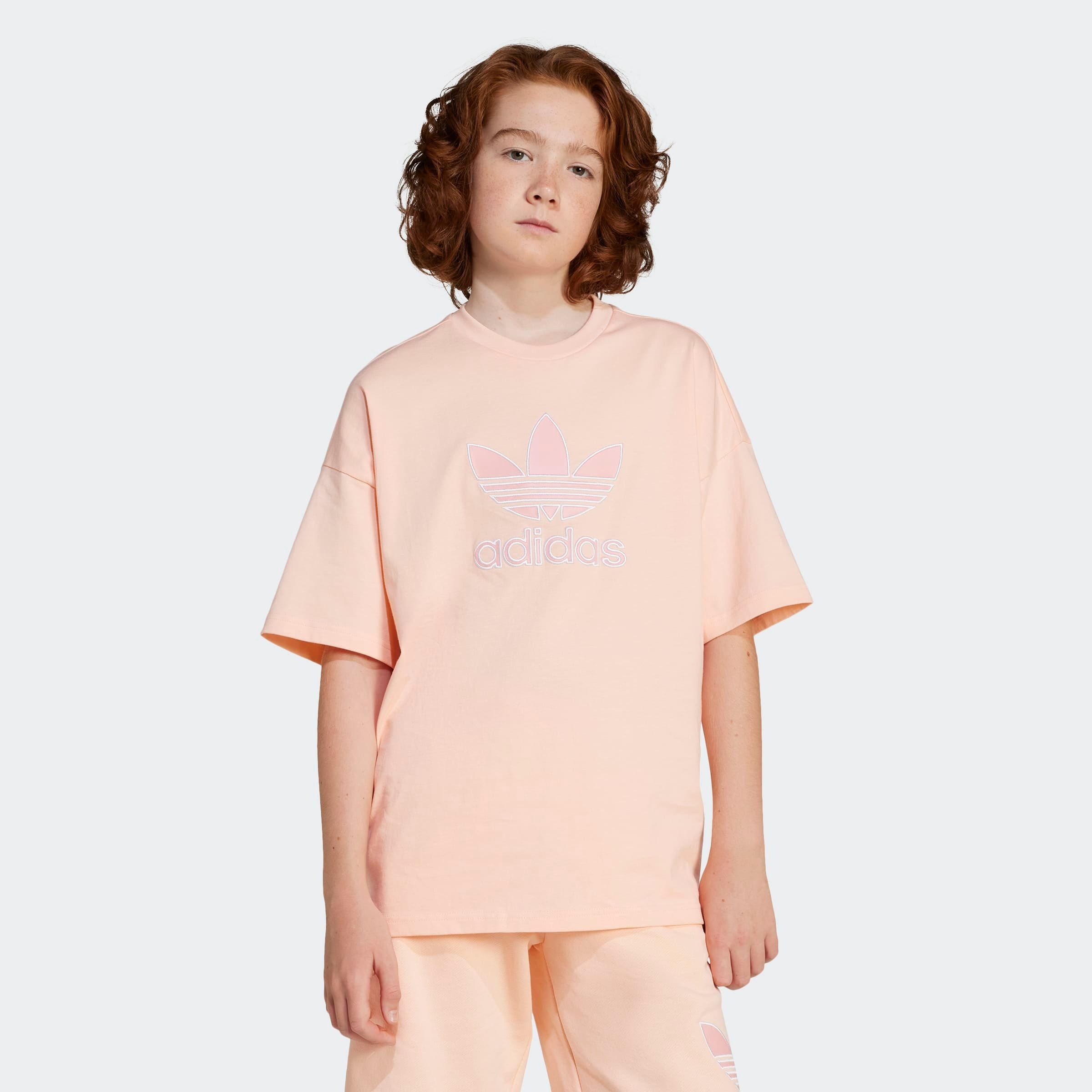 Thumbnail - adidas Originals T-Shirt "OVERSIZE TREFOIL" lockerer und lässiger Schnitt, für Kinder, mit großem Trefoil-Logo