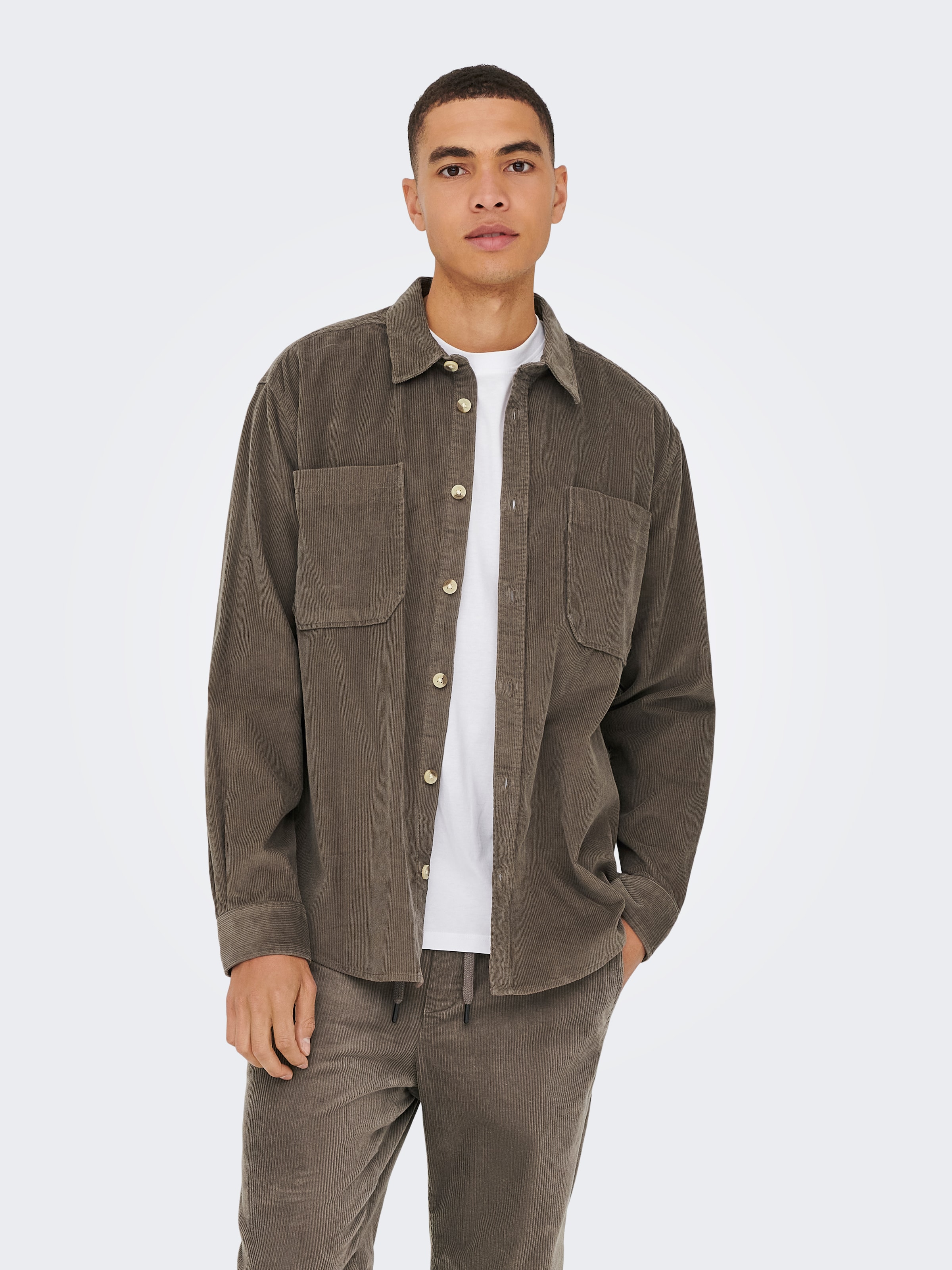 ONLY & SONS Langarmhemd "OS ONSALP RLX 2PKT WASHD COR" günstig online kaufen
