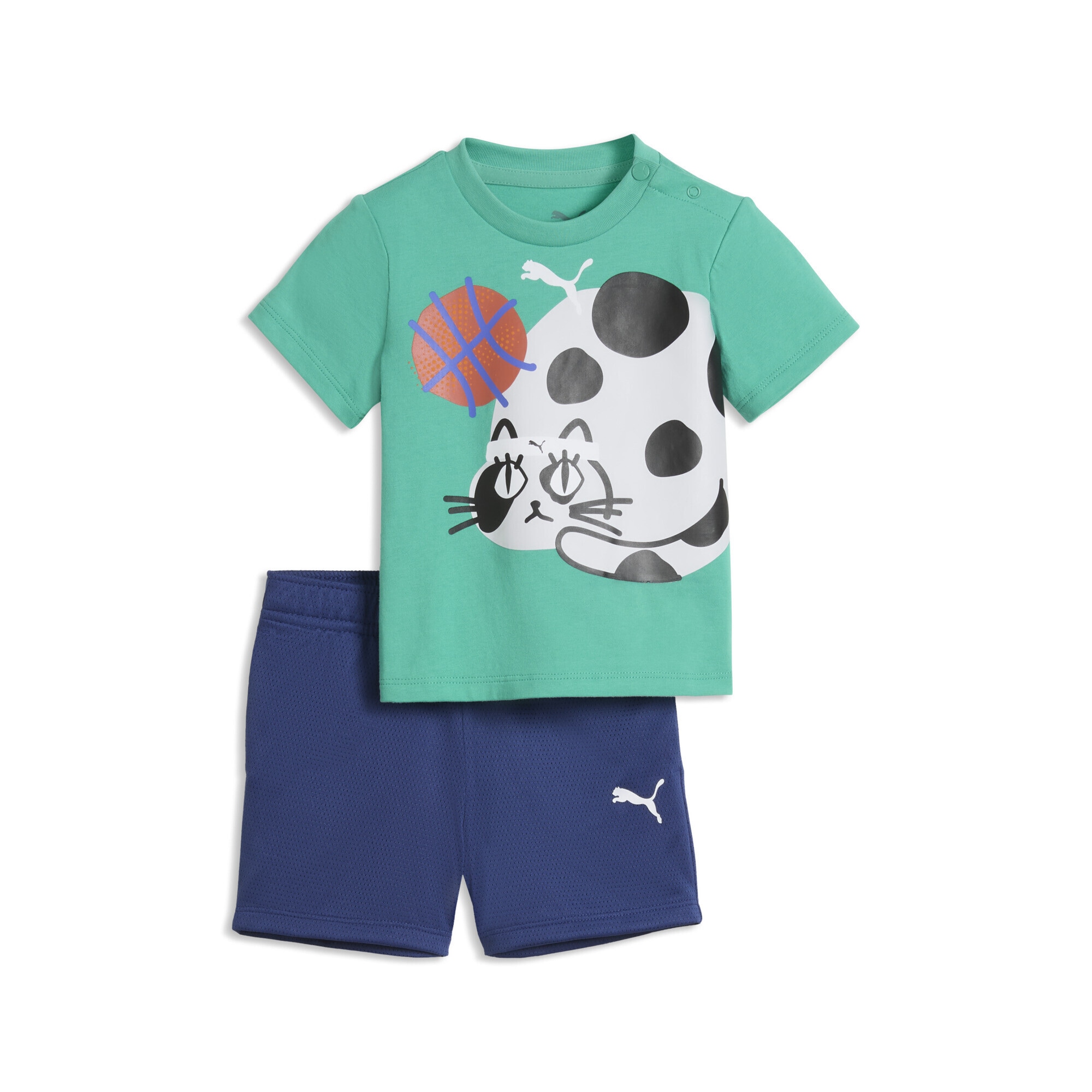 PUMA "Sporty Cats T-Shirt und Shorts im Set Kinder"