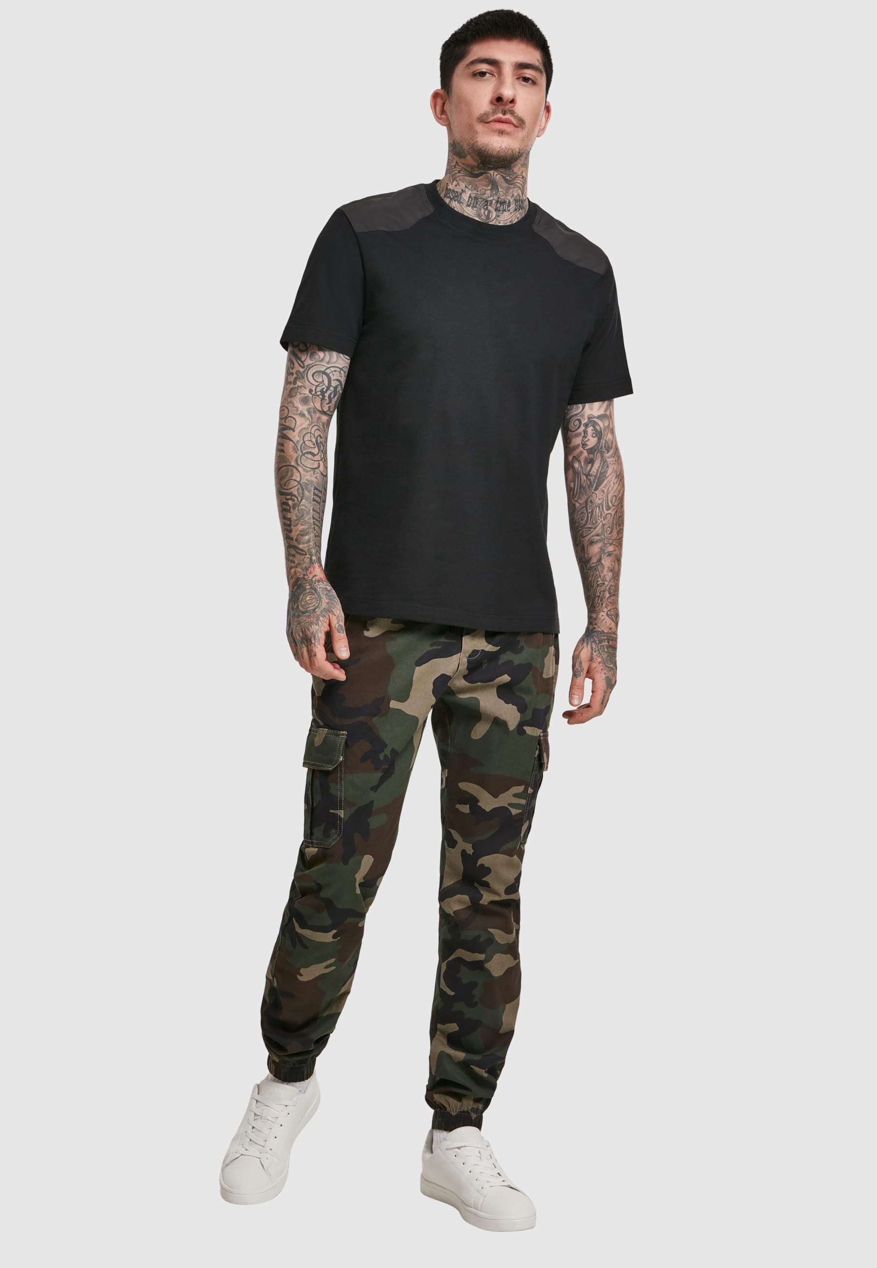 URBAN CLASSICS Cargohose »Urban Classics Herren Camo Cargo Jogging Pants 2.0«