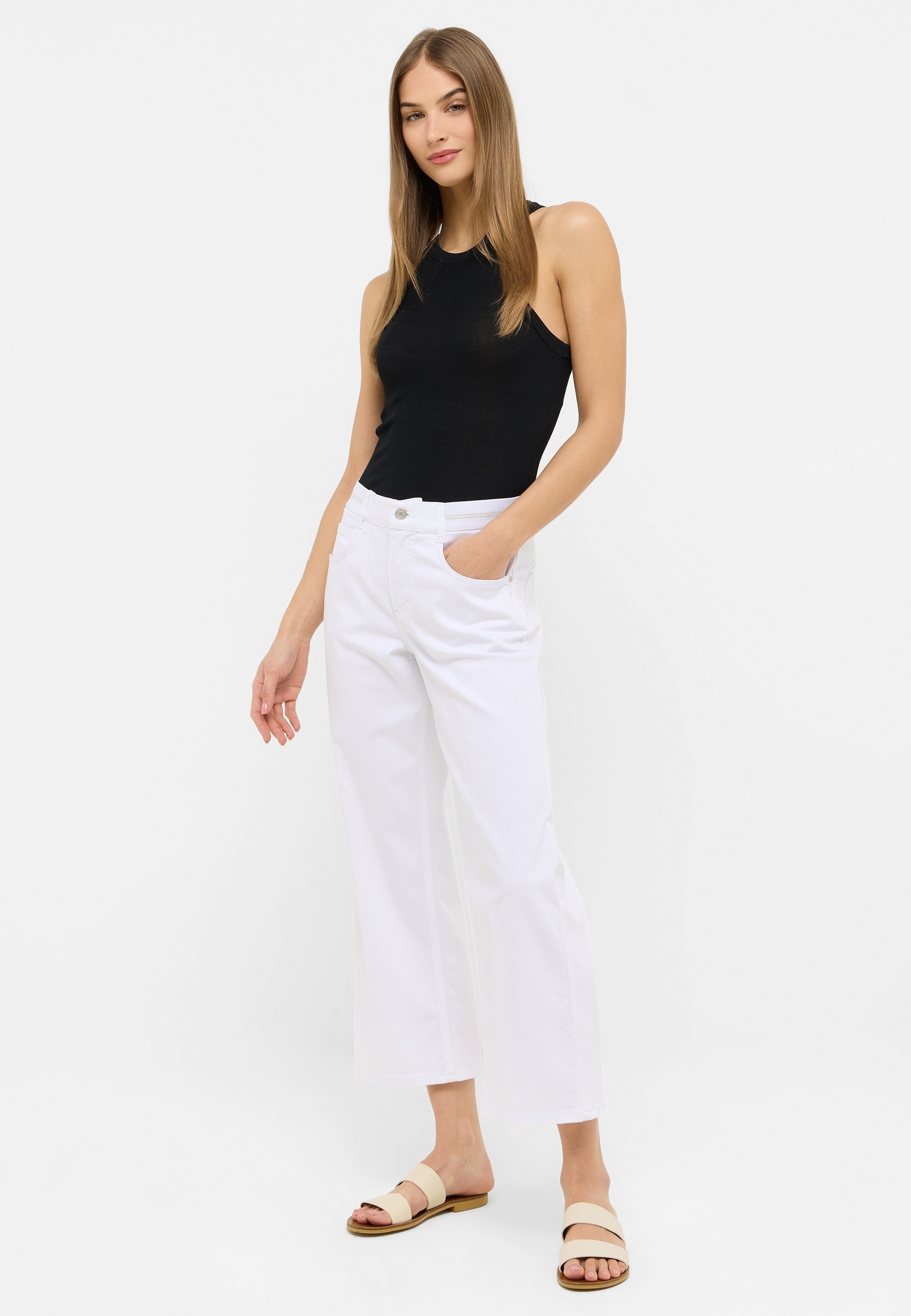 ANGELS 5-Pocket-Jeans »LINN SPORTY«, mit Bügelfalte