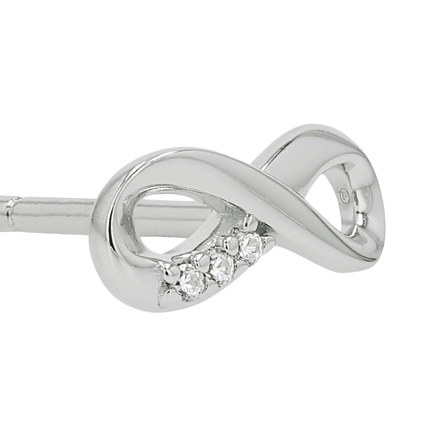 TOM TAILOR Paar Ohrstecker »Schmuck Geschenk Silber 925 Infinity Unendlichkeitsschleife« mit Zirkonia (synth.)