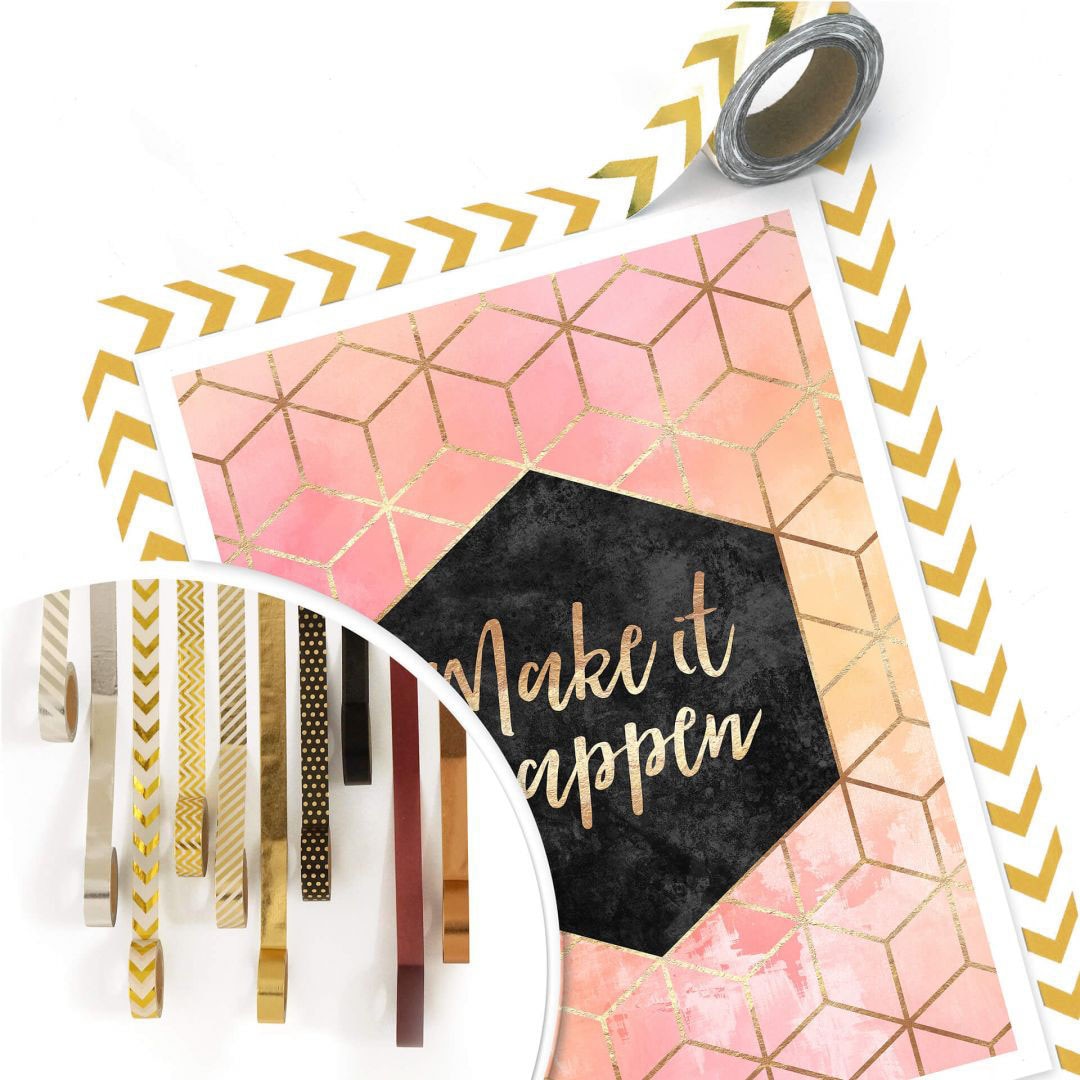 Wall-Art Poster »Make Schriftzug, it Happen (1 BAUR Gold«, | St.) bestellen