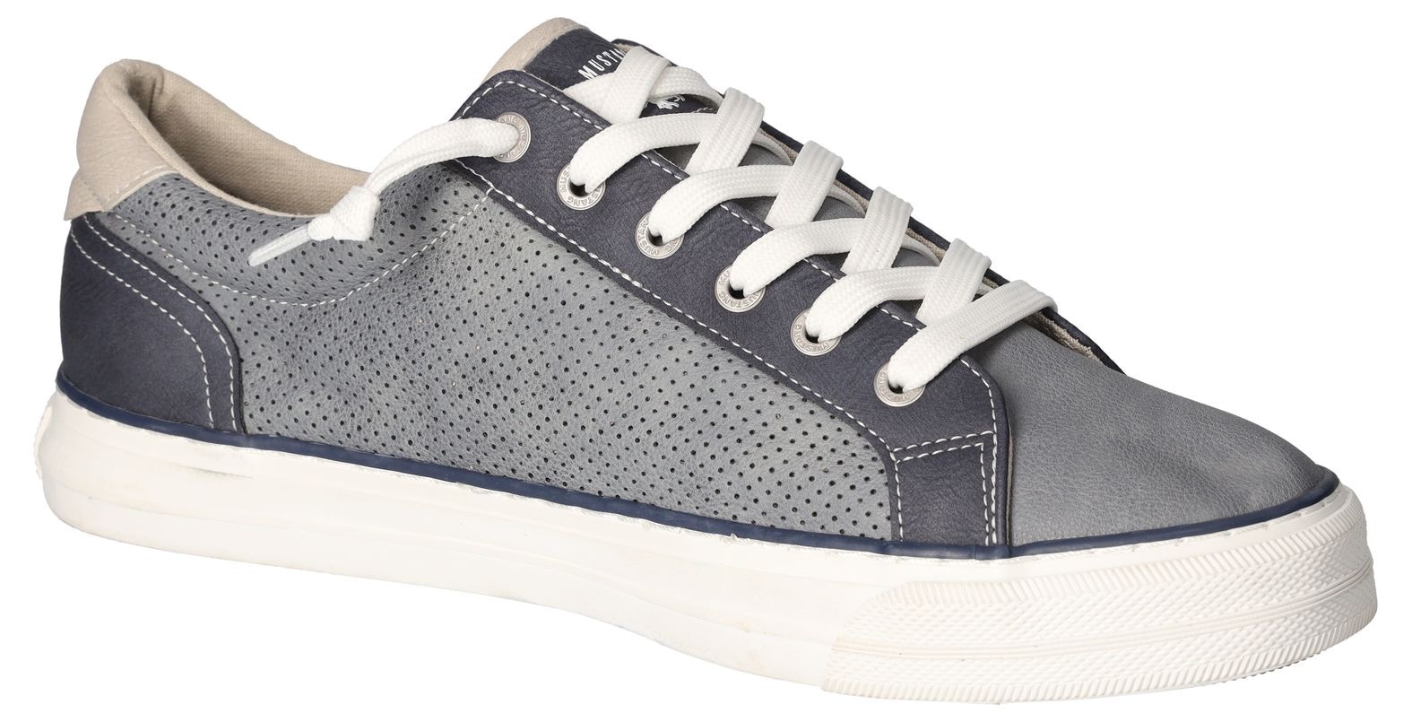 Mustang Shoes Slip-On Sneaker, mit stylischem Seitenstreifen, Freizeitschuh, Halbschuh, Schnürschuh