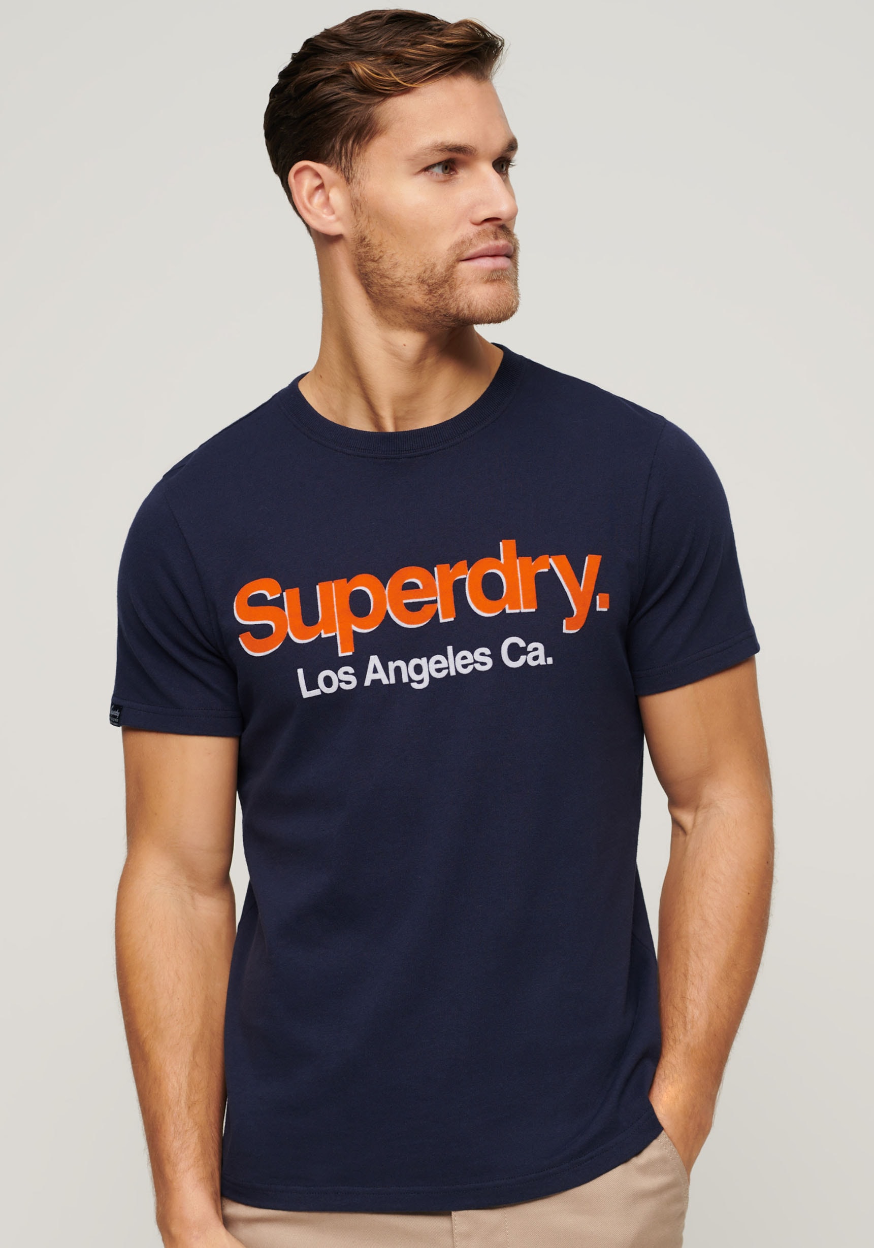 Superdry Print-Shirt "SD-CORE LOGO CLASSIC WASHED TEE"