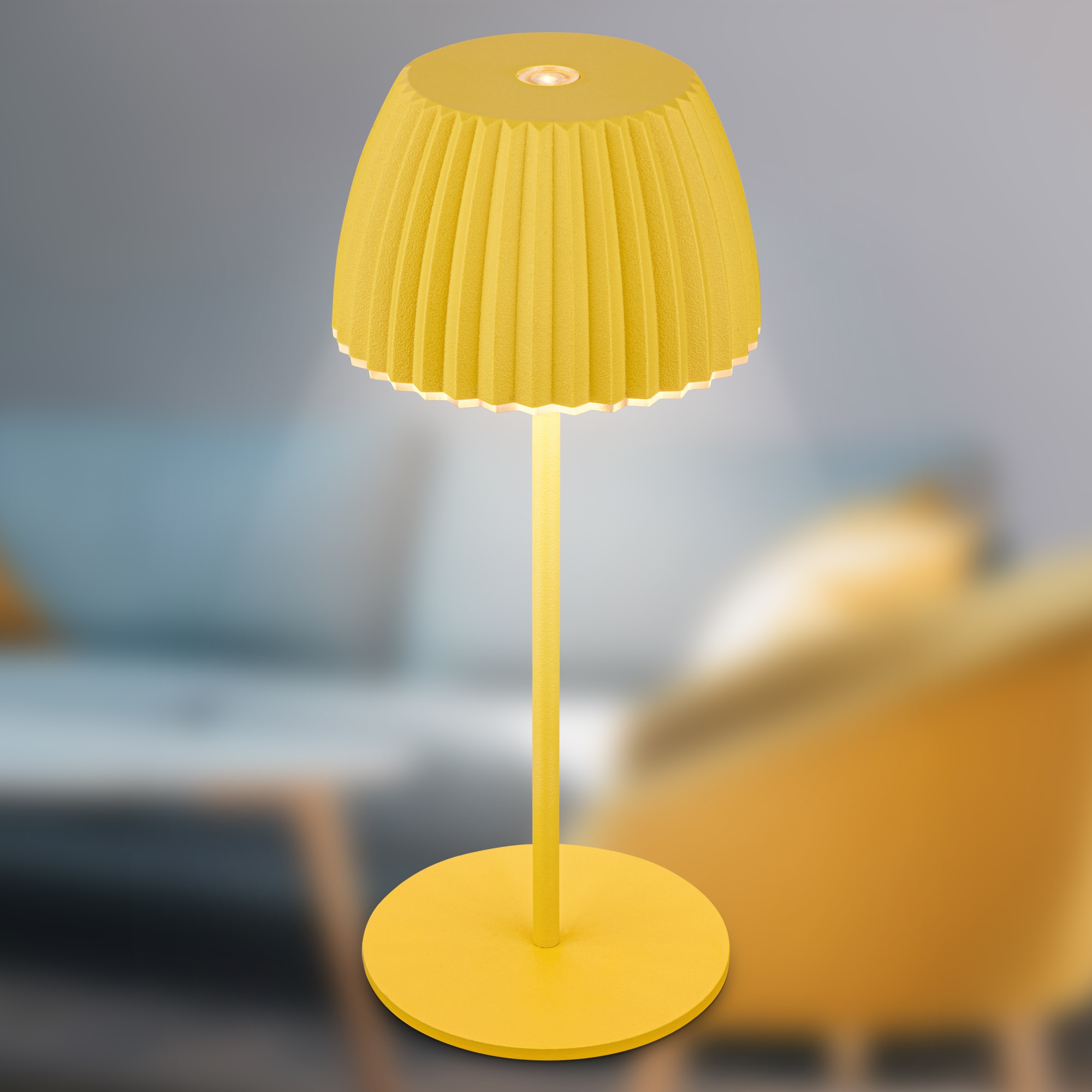 Briloner Leuchten LED Tischleuchte »Akku LED Tischleuchte, mini, gelb«