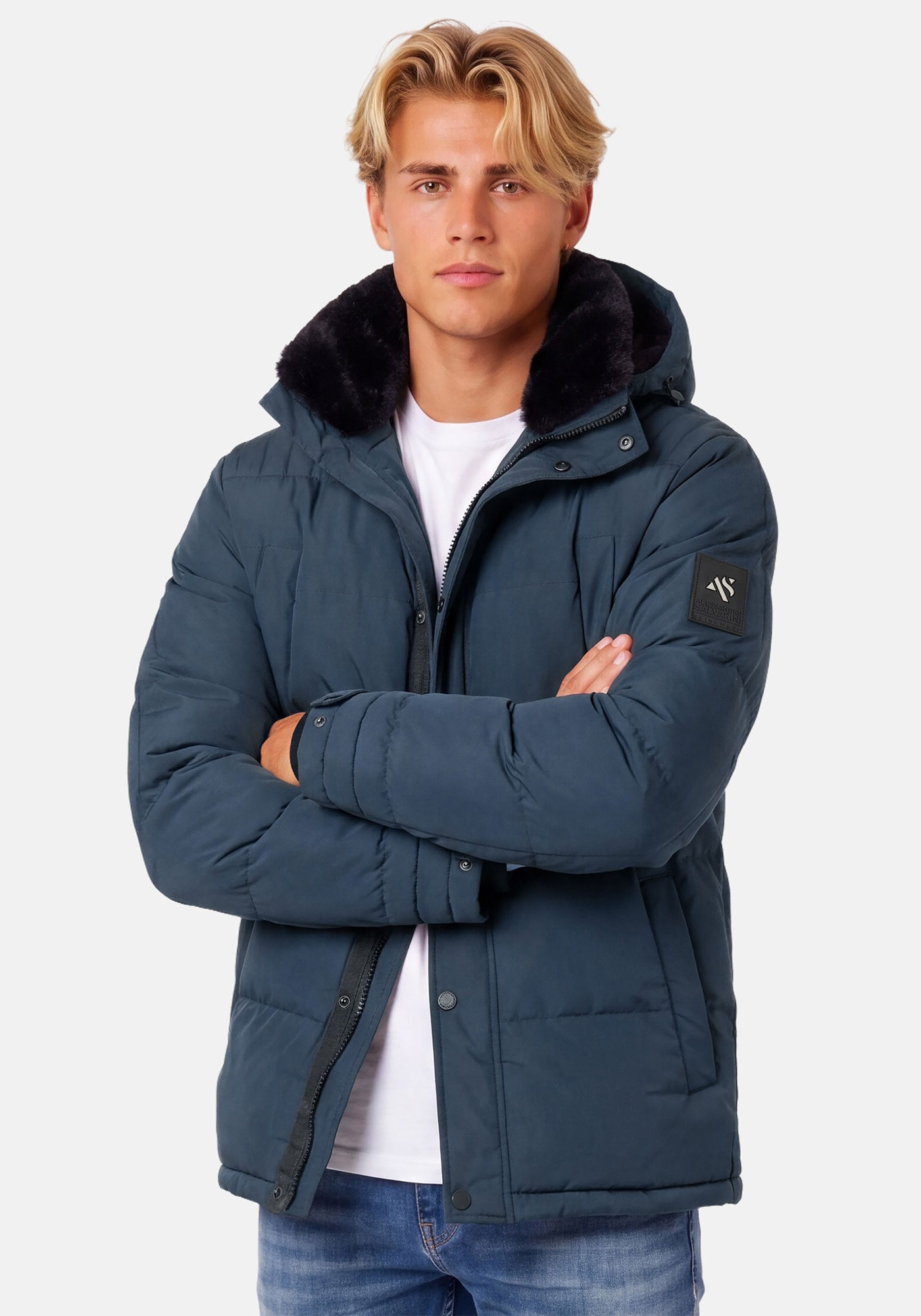 Alessandro Salvarini Winterjacke »ASEzkimo« mit warmen Teddyfell