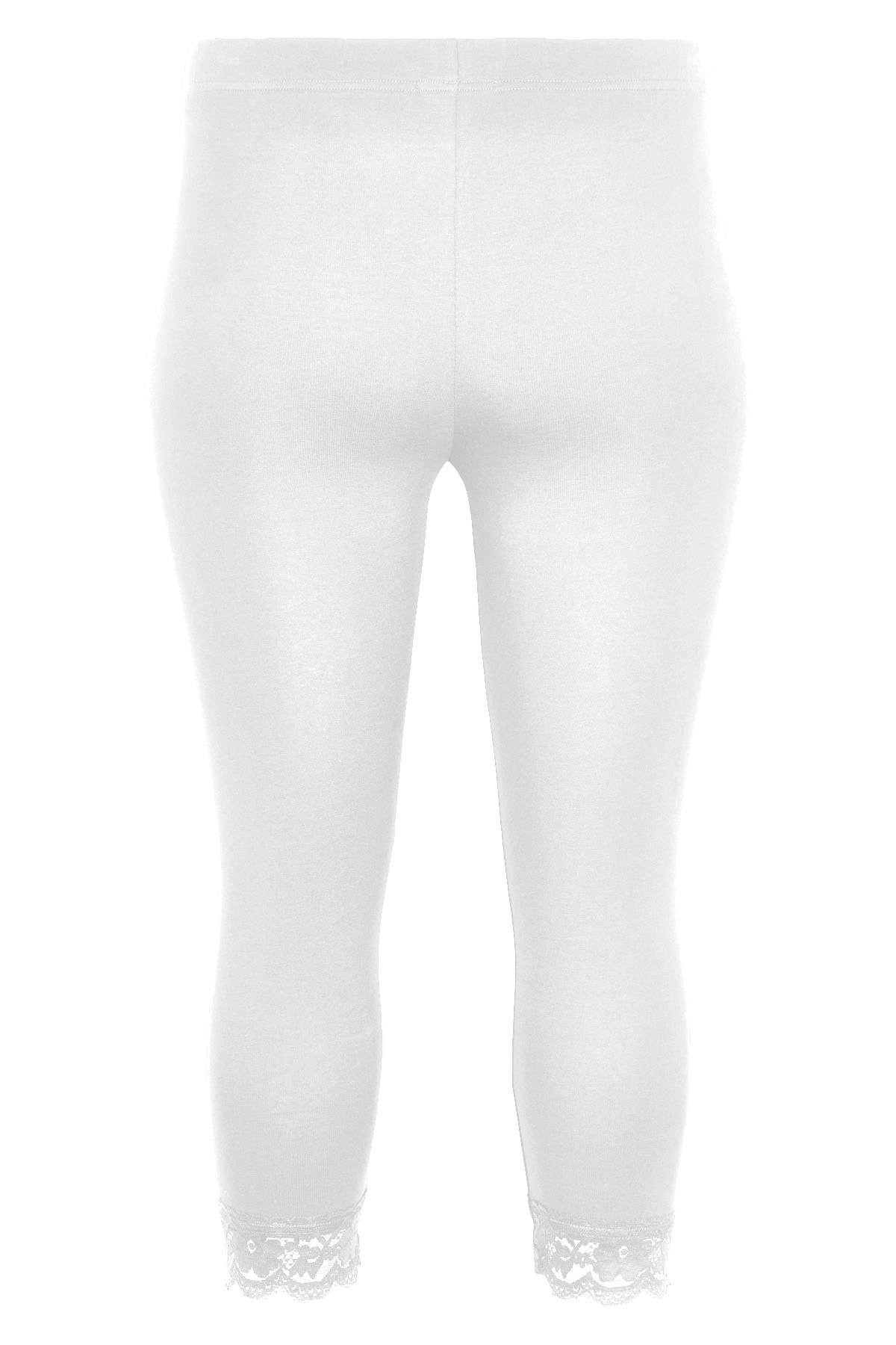 SANDGAARD 3/4-Leggings, mit Spitzeneinsatz am Saum