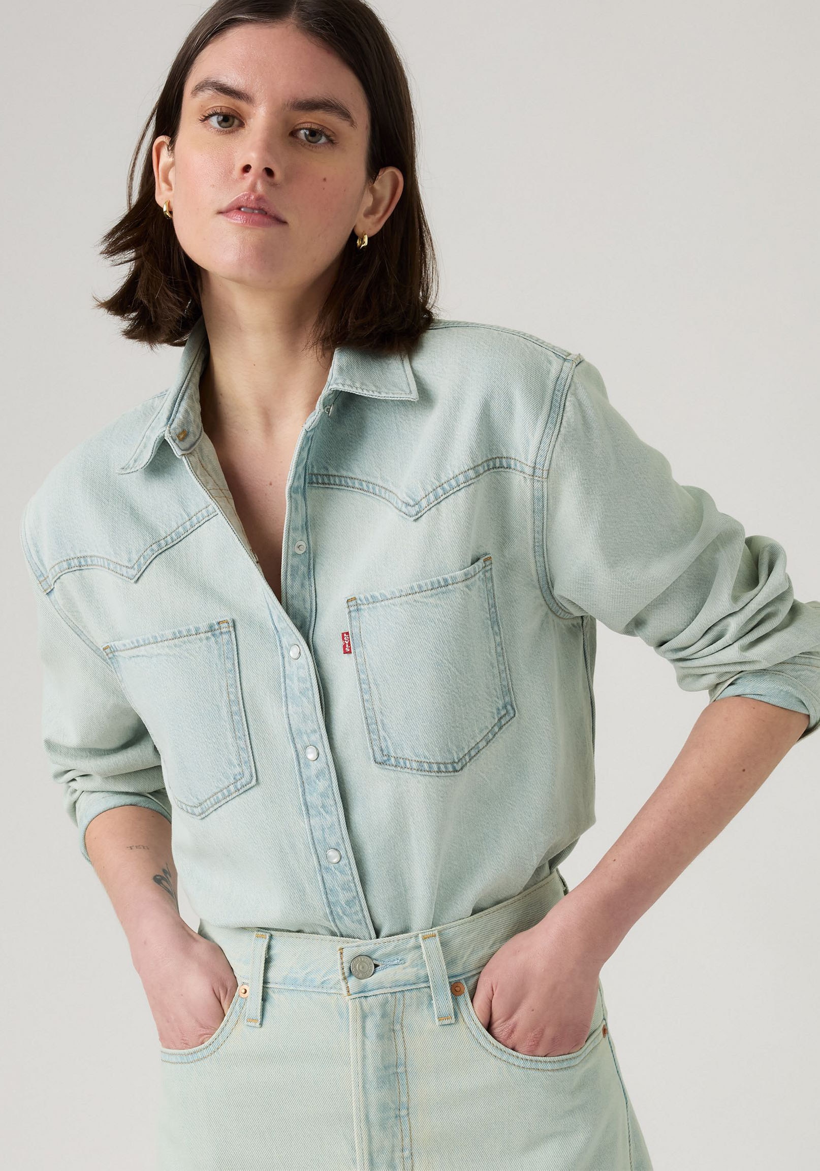 Levi's® Jeansbluse »TEODORA WESTERN SHIRT«, mit Druckknöpfen