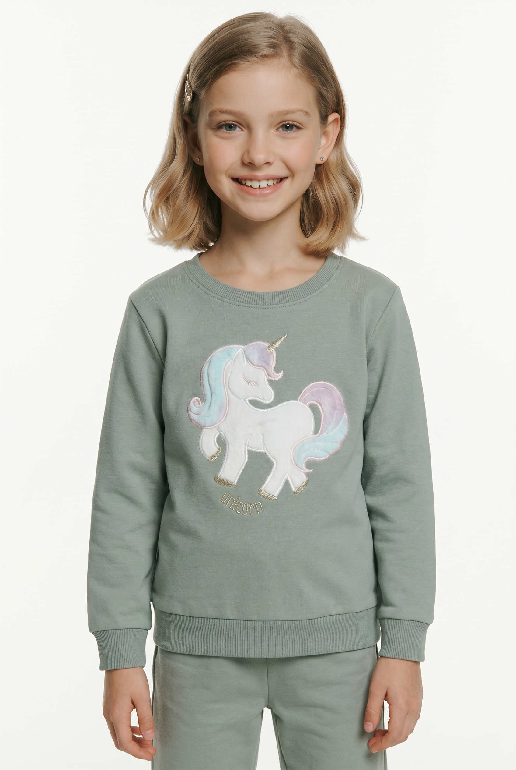 Name It Sweatshirt "NMFKISA LS SWEAT UNB BOX", Baumwollmischung, regular fit
