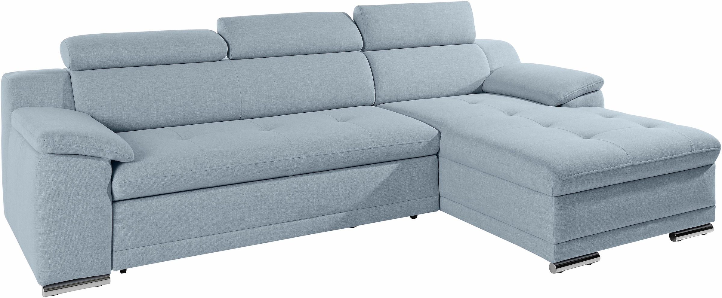 sit&more Ecksofa »Top Andiamo L-Form«, wahlweise mit Bettfunktion, inklusive Kopfteilverstellung