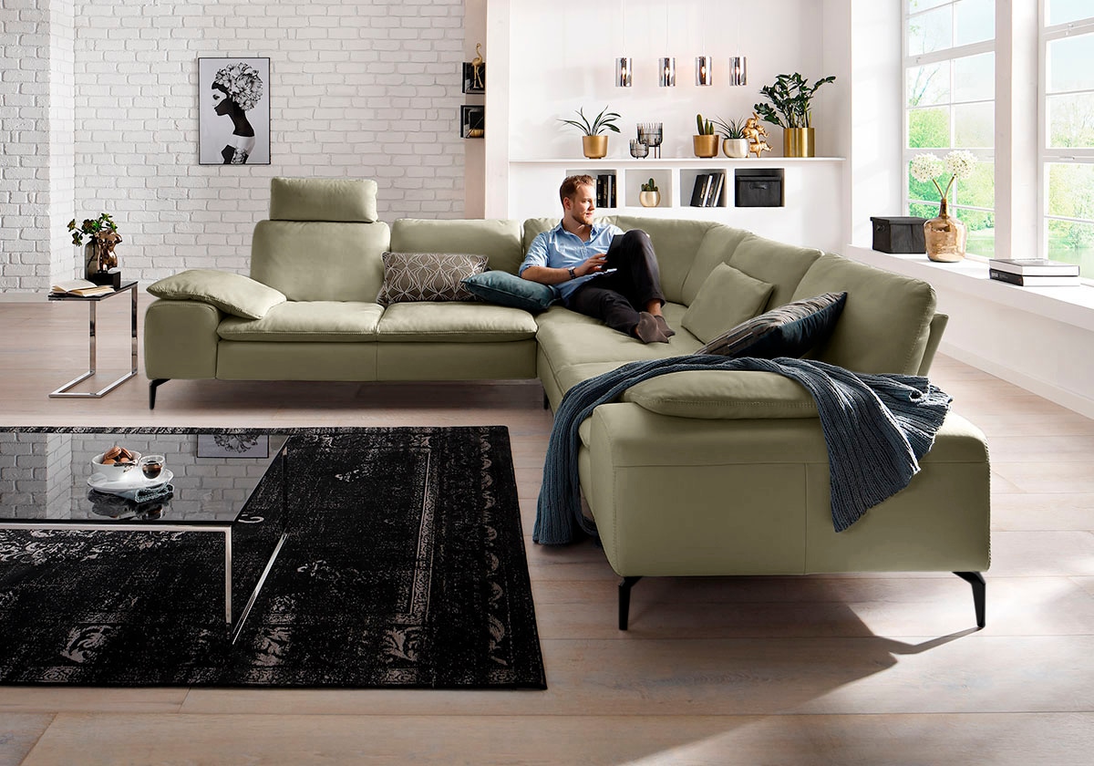W.SCHILLIG Ecksofa "valentinoo, Designsofa, elegant und bequem, L-Form", (S günstig online kaufen
