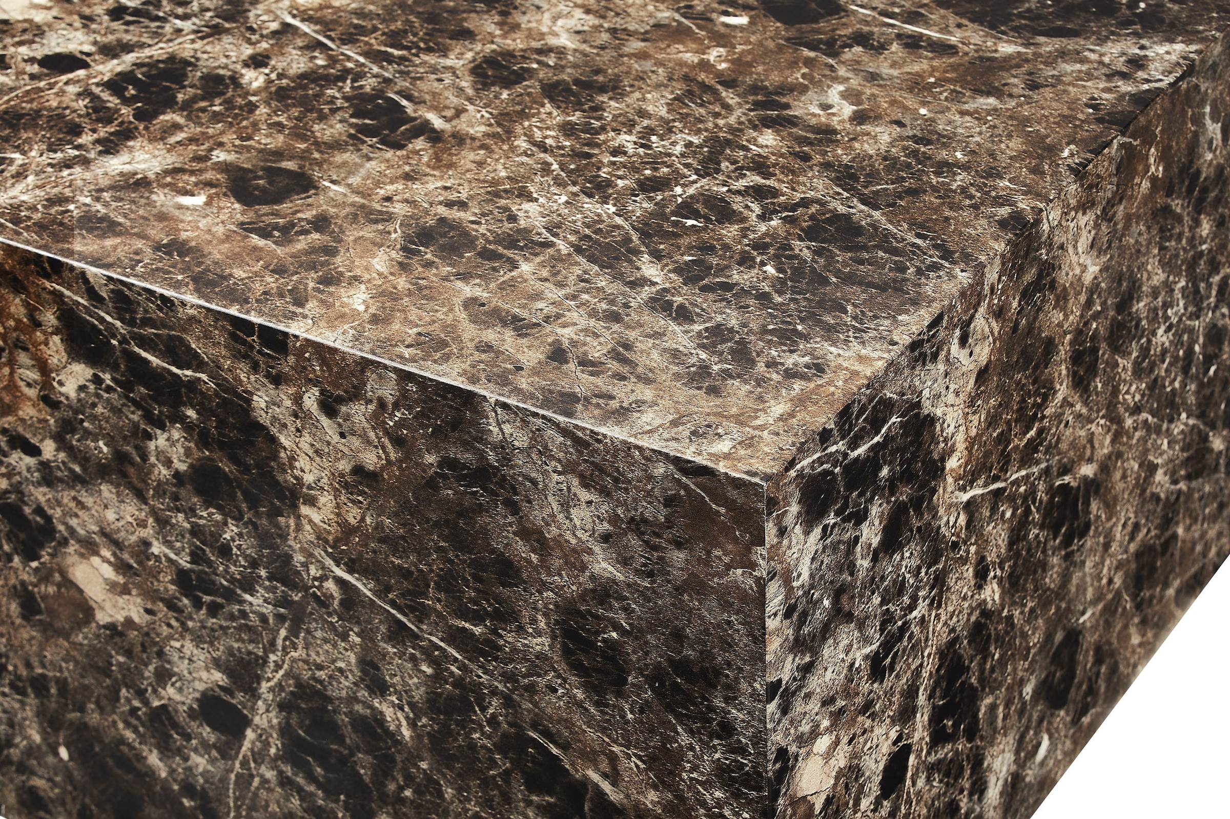 SalesFever Couchtisch »Almeria Beistelltisch B/T 90/60 cm«, rechteckig 90x60 cm, in Marmoroptik foliert
