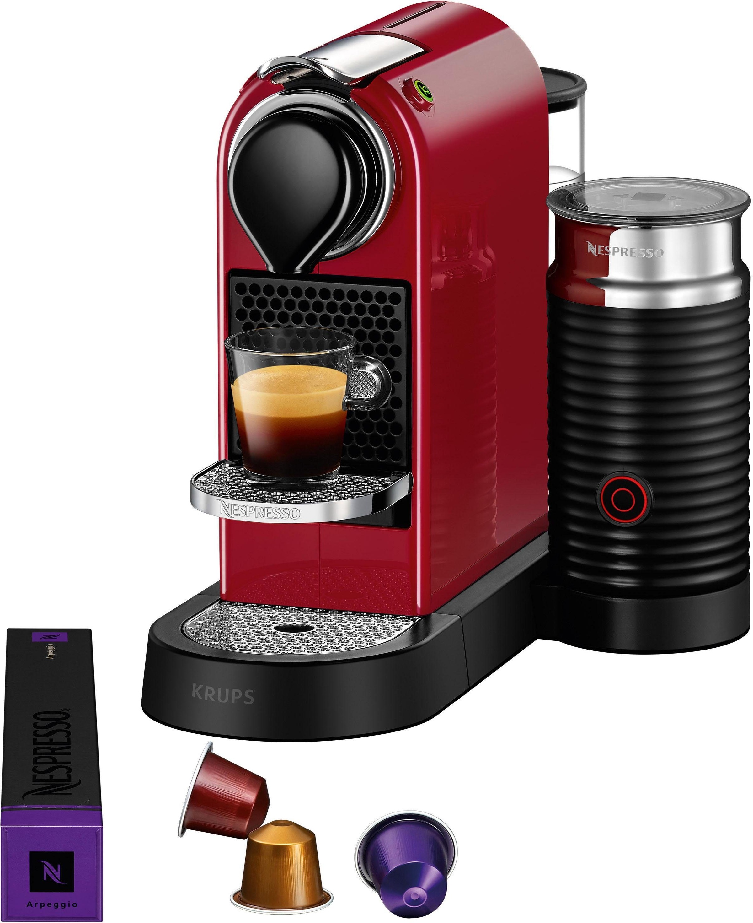 Nespresso Rot Kapselmaschine "Xn761b Citiz & Milk Von Krups", B:26,7Cm H:34,3Cm T:38,8Cm, Kaffeemaschinen, Inkl. Aeroccino Milchaufschäumer, Willk... - Image 2