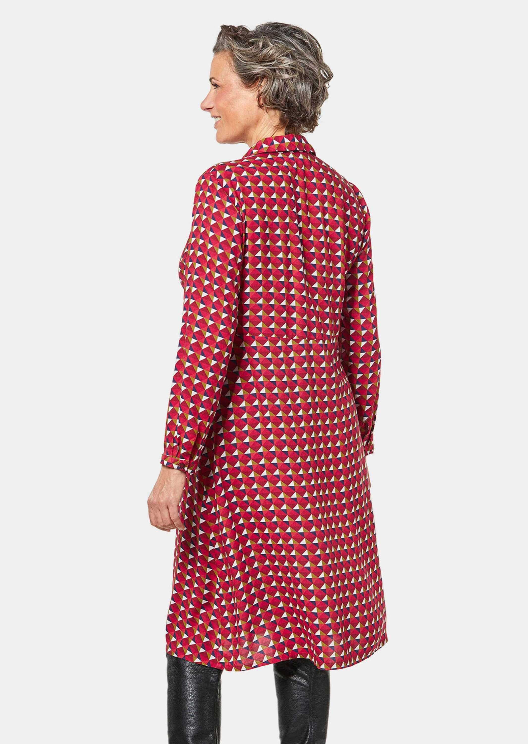 GOLDNER Druckkleid »Kleid Kurzgröße - Bequemes Freizeitkleid in modischem Druck«