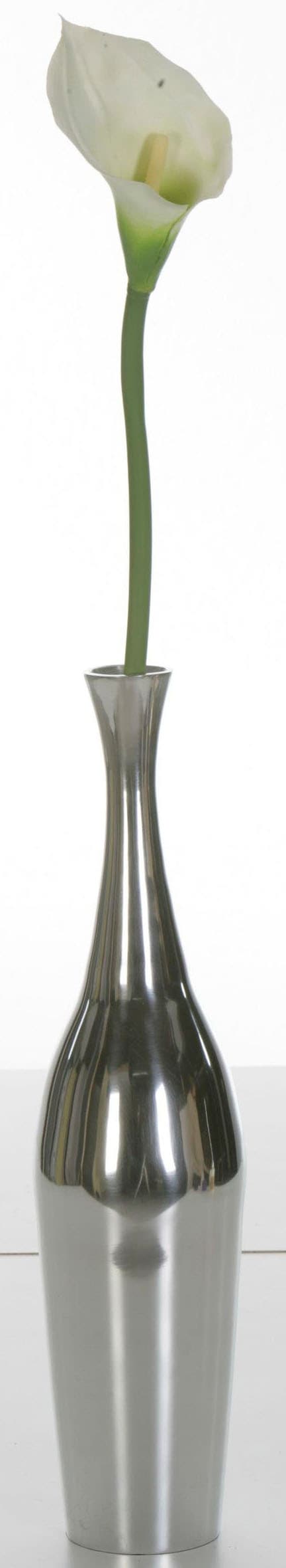 Home affaire Dekovase »Aluminiumvase 'Bottle' L - Hoch, Dekoration«