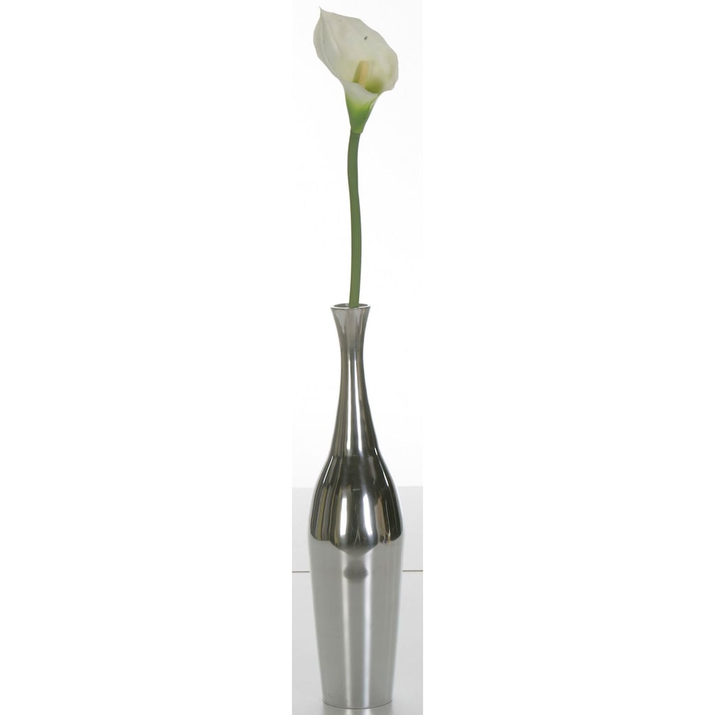 ARTRA Dekovase »Aluminiumvase 'Bottle' M - Hoch, Dekoration«