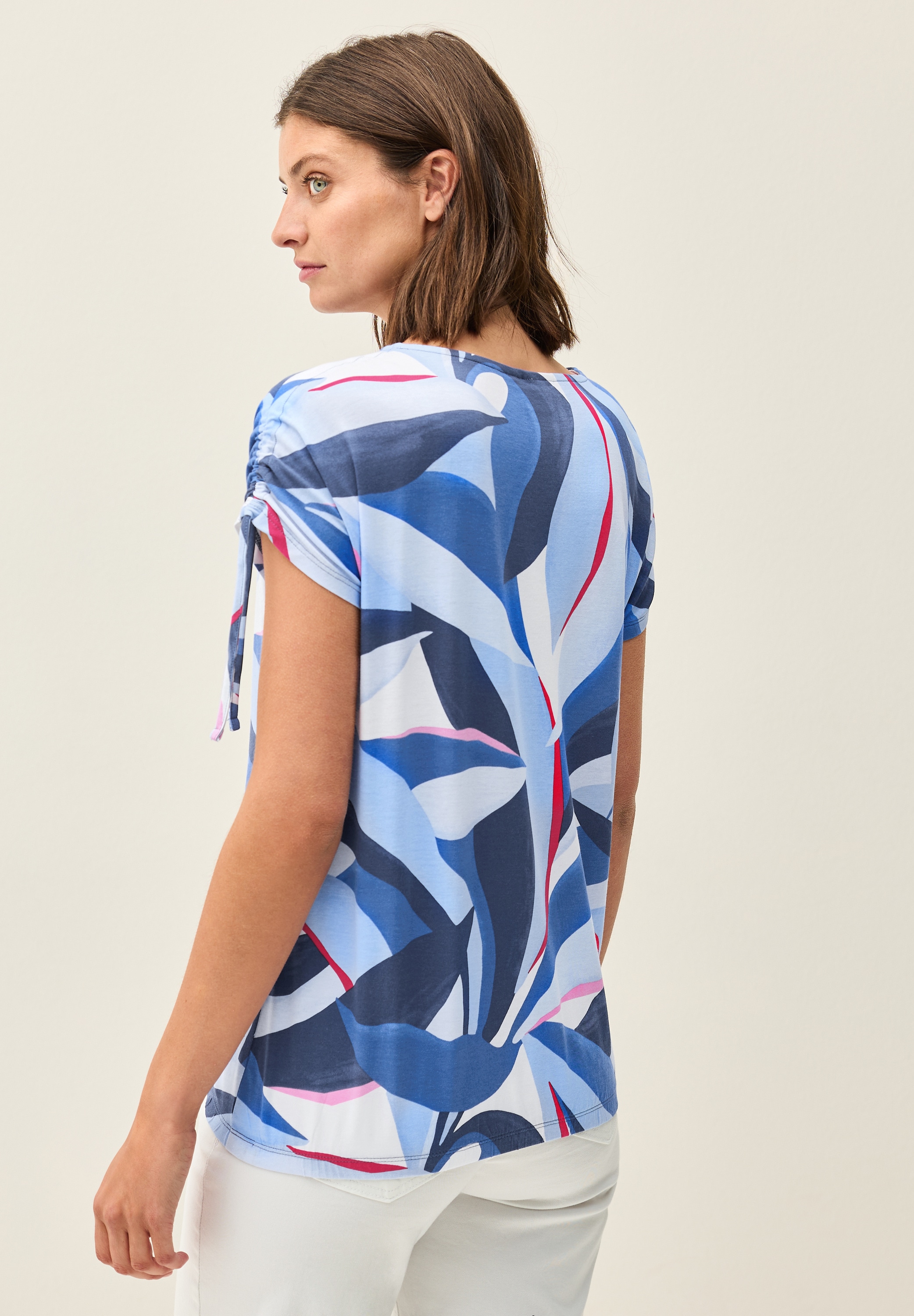 Cecil Print-Shirt, mit Elastiksaum