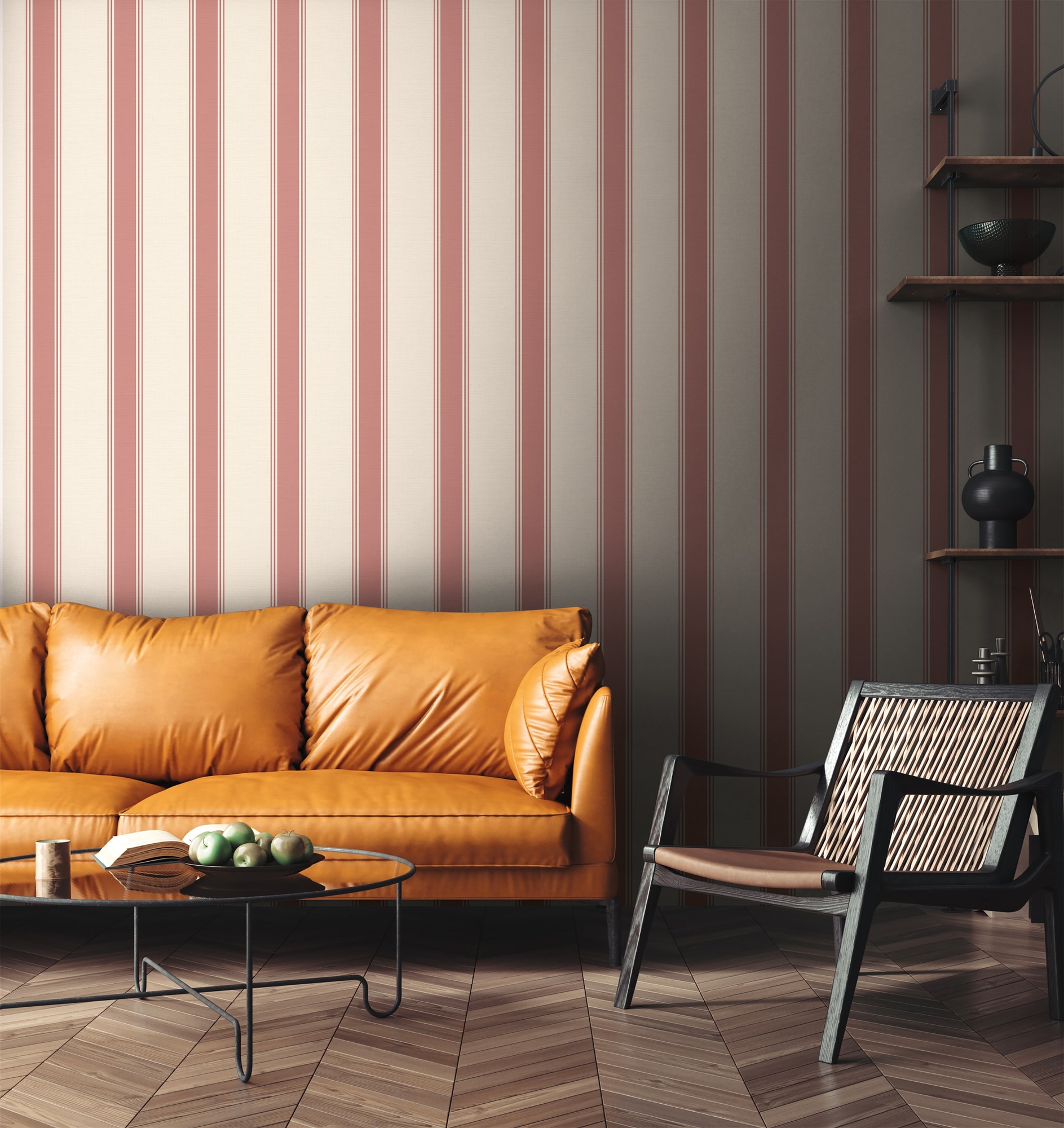 living walls Vliestapete »Michalsky 6 Landhaus Tapete Mustertapete Streifen Landhaus«, matt, Vliestapete gestreift für Schlafzimmer Küche Wohnzimmer Landhaus Flur