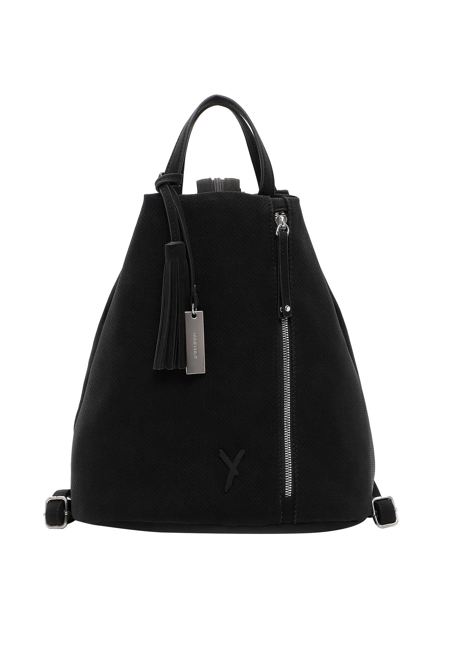 SURI FREY Rucksack "Rucksack SFY Romy", schwarz, Obermaterial: 60% Polyurethan PU. 40% Polyester PES., Rucksäcke