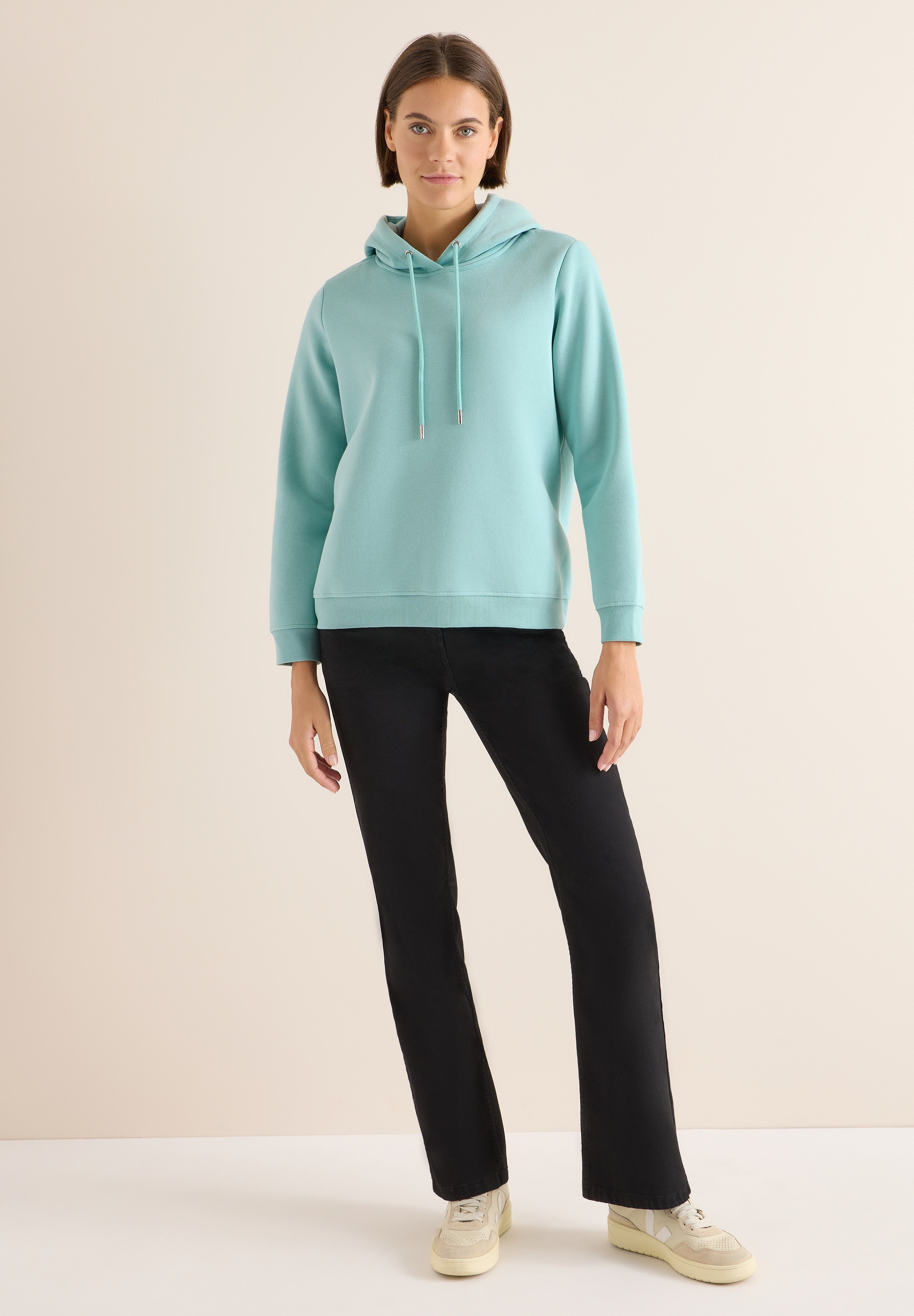 Thumbnail - Cecil Hoodie, aus softem Materialmix