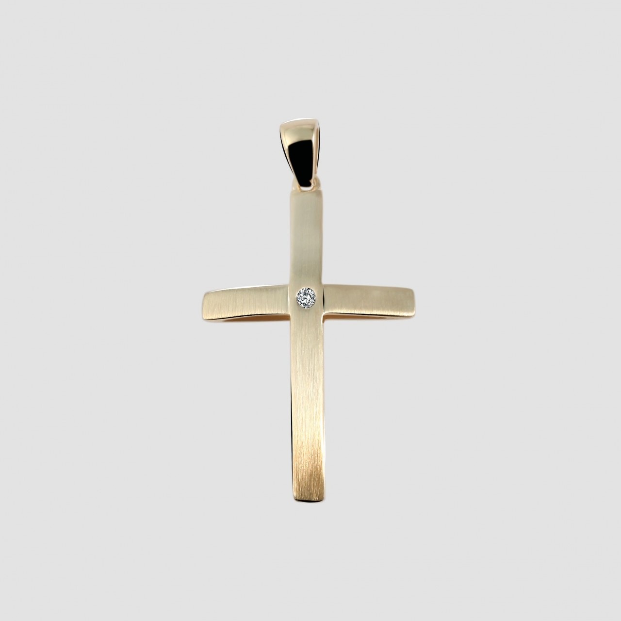 Adelia´s Kettenanhänger »Neuheit 2025 - modischer Kreuz Anhänger aus 333 Gold«