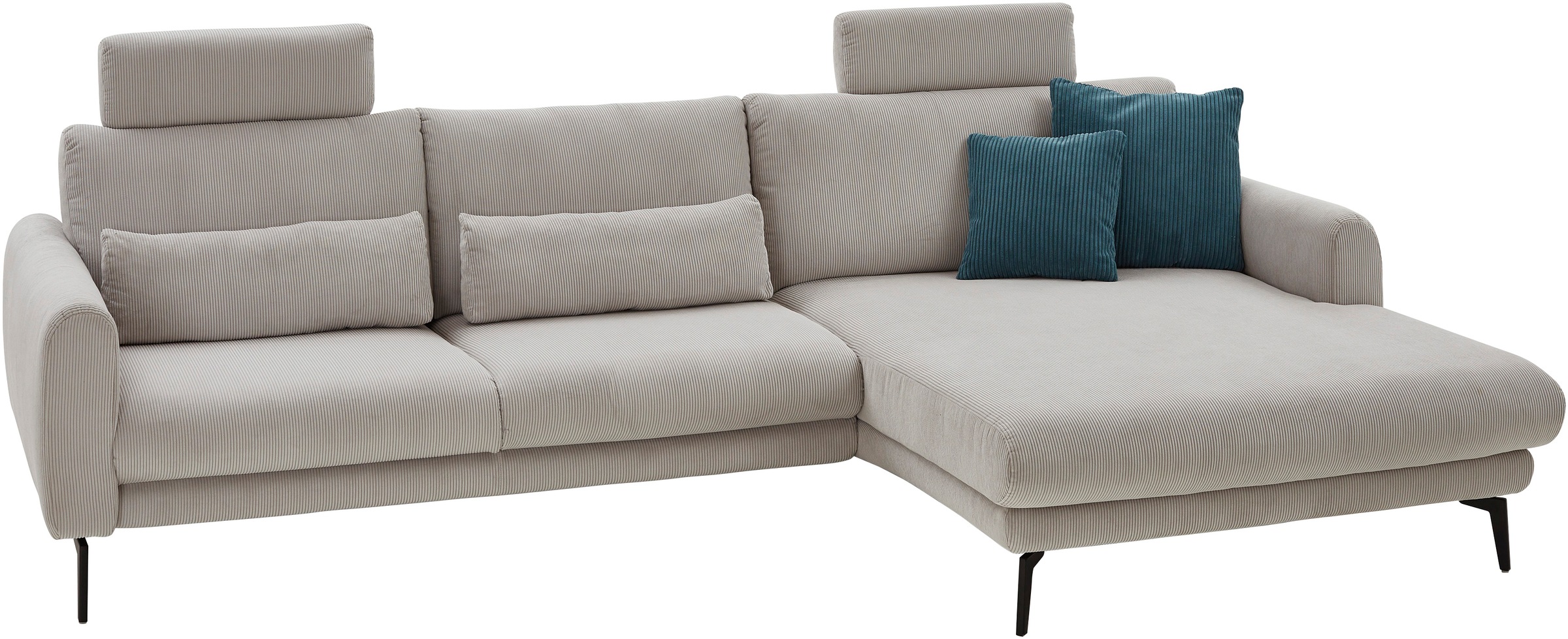 Die PlanBar Ecksofa »MP-IN23147 L-Form«, (2 St.), Kaltschaumpolsterung, softer Sitz & verstellbare Kopfstützen