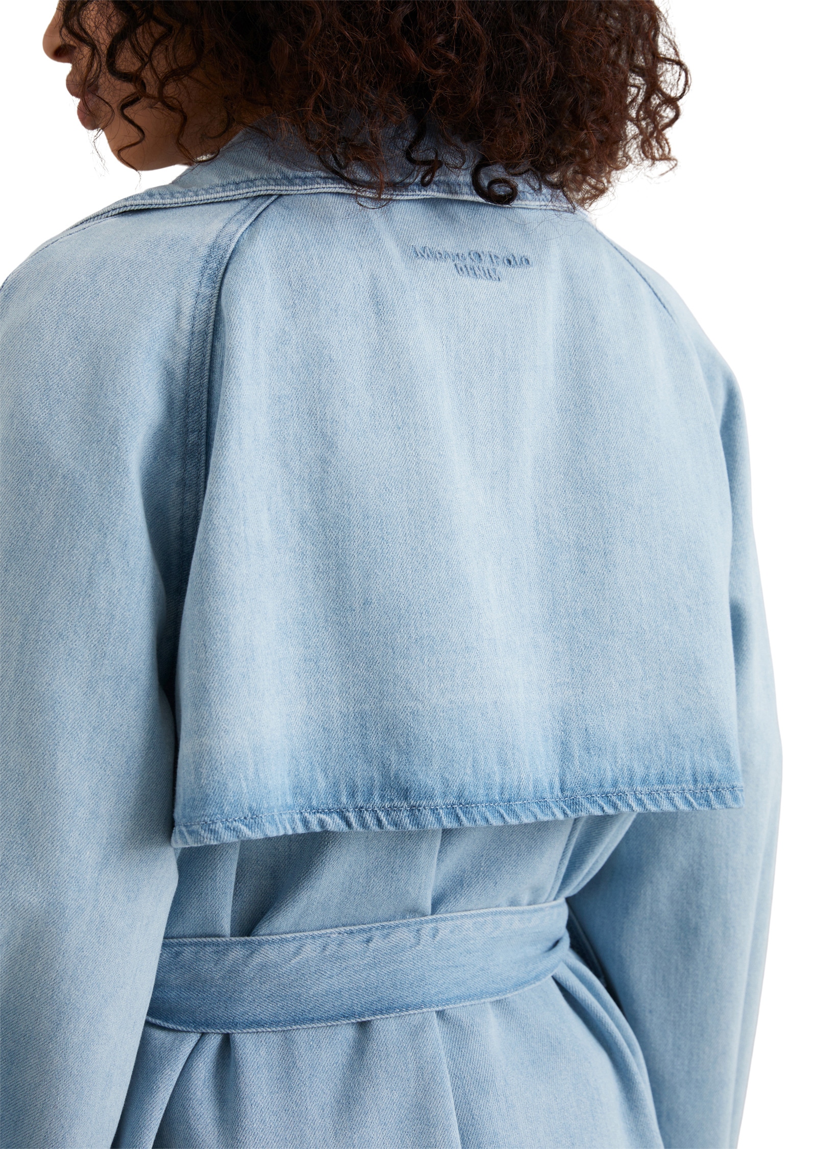 Marc O'Polo DENIM Trenchcoat »made with Orange Fiber«
