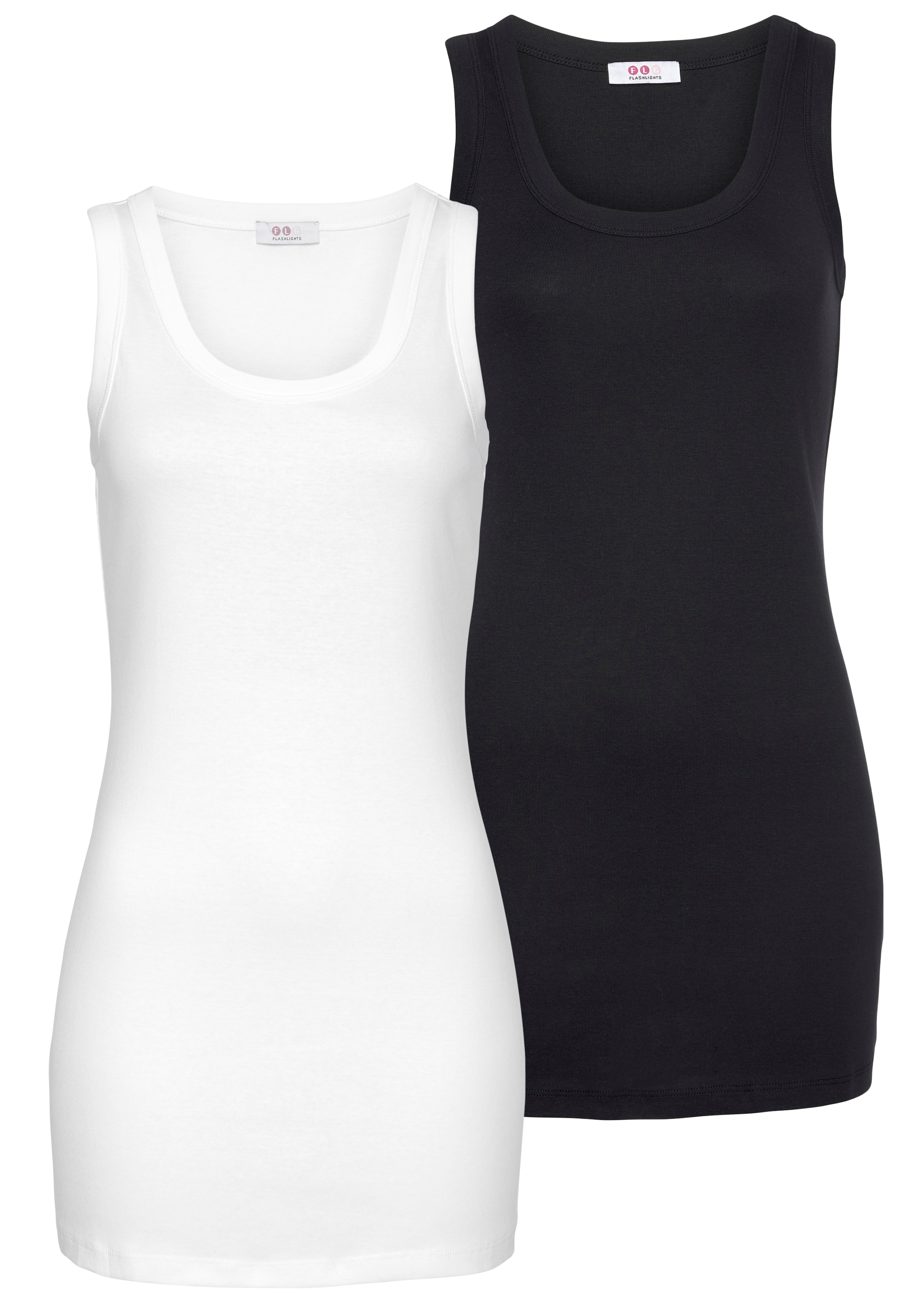 Tanktop, (Packung, 2er-Pack), in Longform